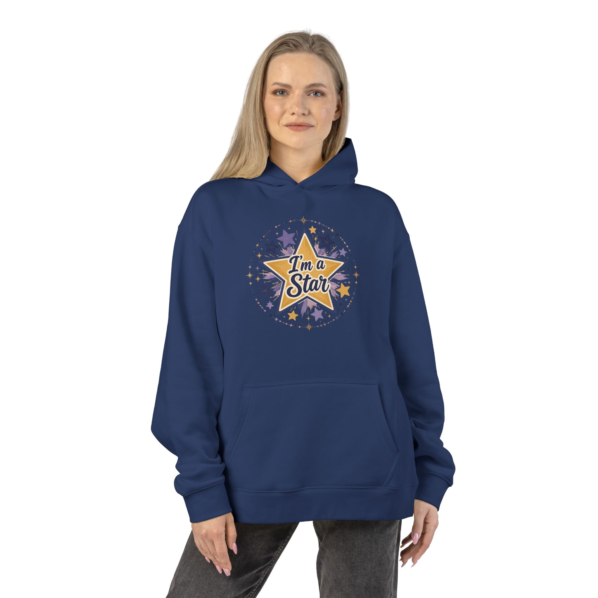 Star Graphic Hoodie — “I’m a Star” Retro Sparkle Design
