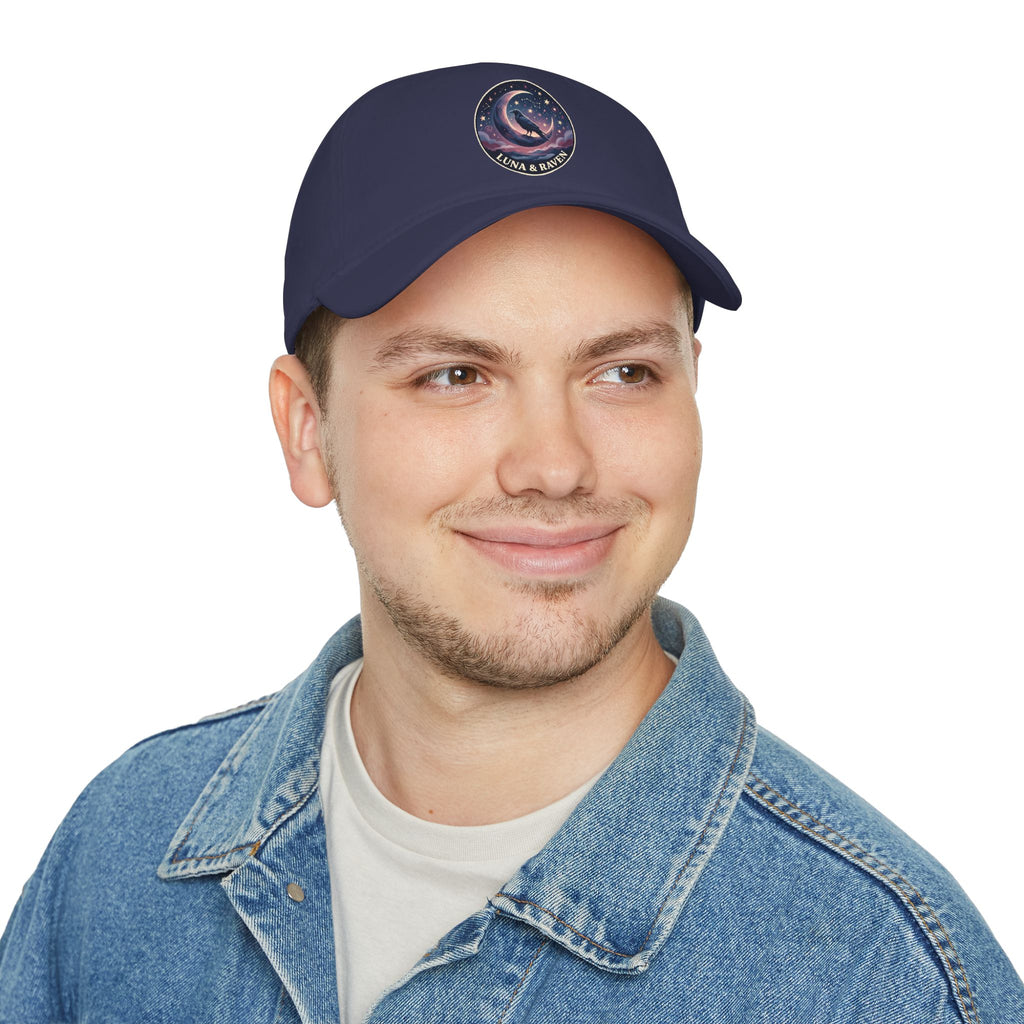 Luna & Raven Night Sky Embroidered Baseball Cap
