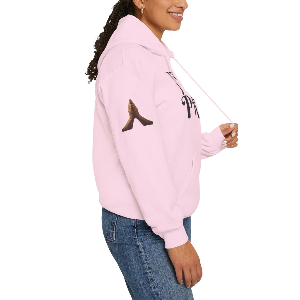 Just Pray Hoodie — Christian Faith Hoodie with Cross & Praying Hands