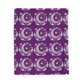 Plush Blanket — Pastel Moon & Stars Velveteen Throw