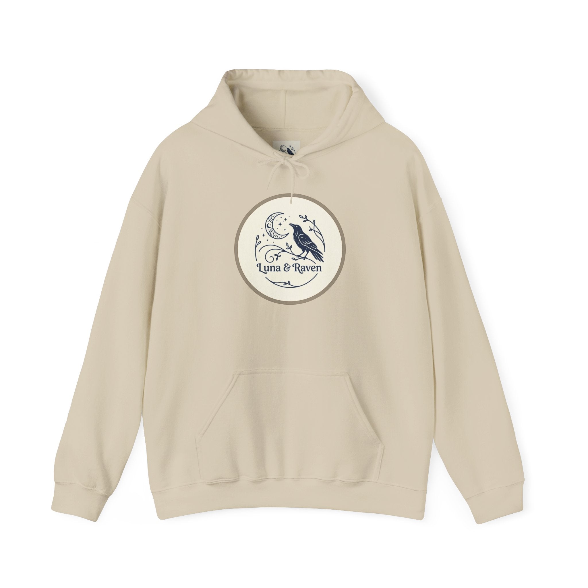 Raven & Moon Hoodie – "Luna & Raven" Celestial Pullover