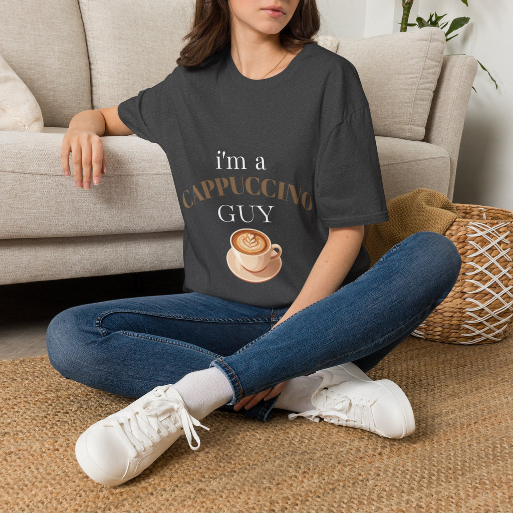 Cappuccino Guy T-Shirt – “I’m a Cappuccino Guy” Coffee Lover Tee