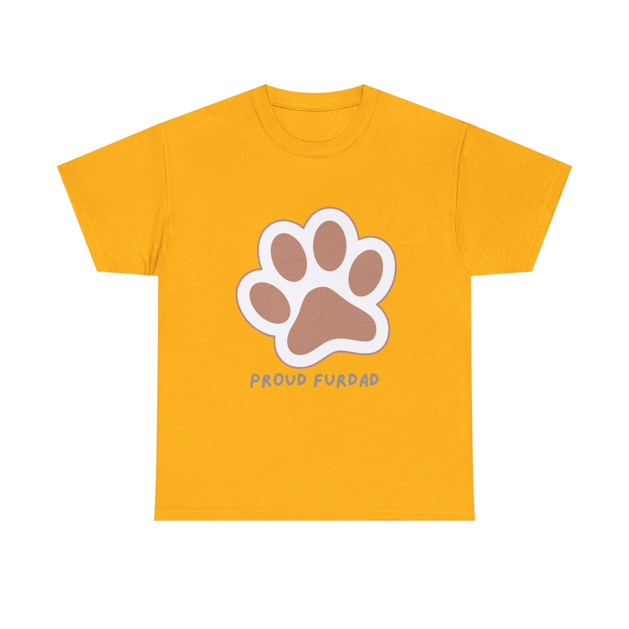 Proud FurDad T-Shirt — Cute Paw Print Dad Tee for Pet Owners