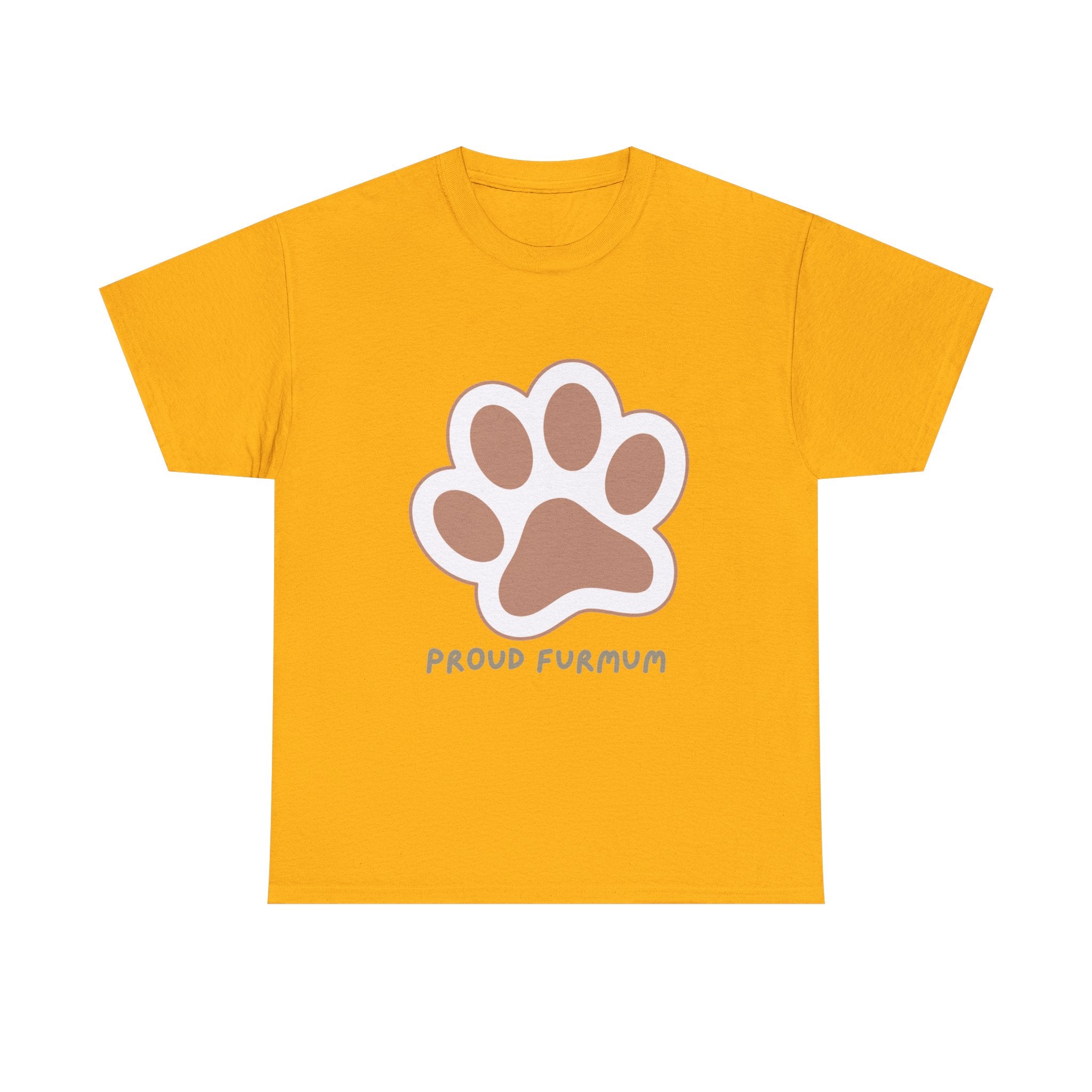 Proud Furmum T-Shirt — Cute Paw Print Tee for Dog Moms