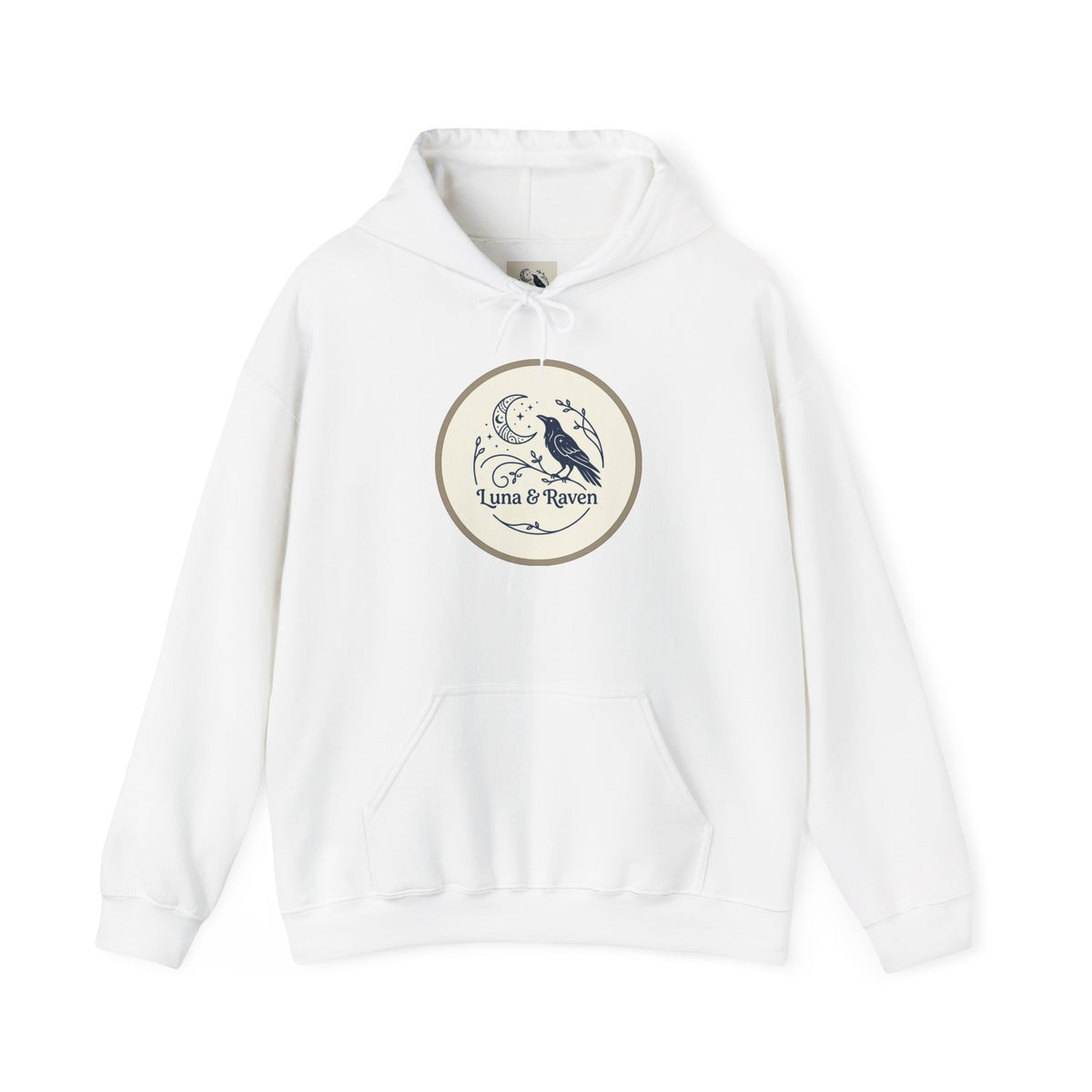 Raven & Moon Hoodie – "Luna & Raven" Celestial Pullover