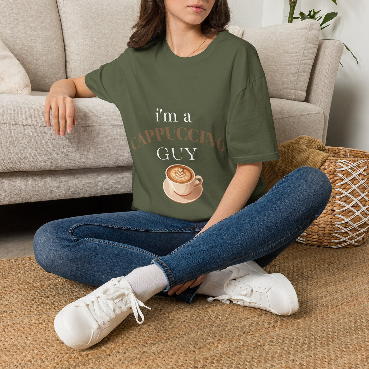 Cappuccino Guy T-Shirt – “I’m a Cappuccino Guy” Coffee Lover Tee