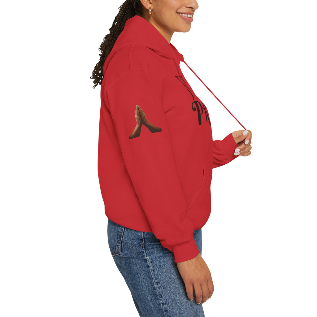 Just Pray Hoodie — Christian Faith Hoodie with Cross & Praying Hands