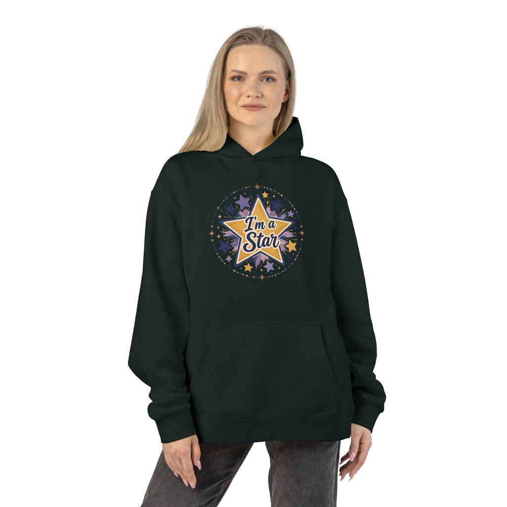 Star Graphic Hoodie — “I’m a Star” Retro Sparkle Design