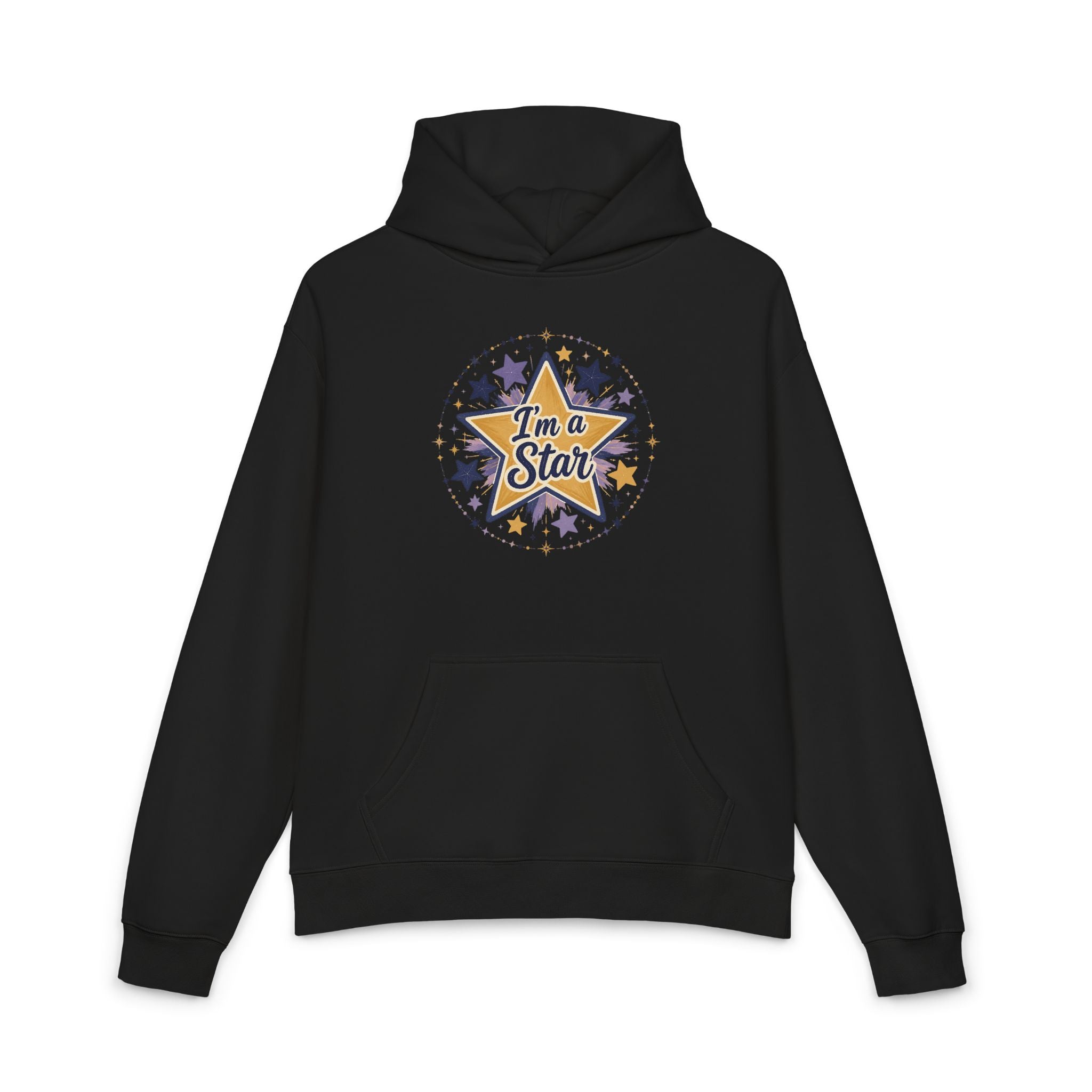 Star Graphic Hoodie — “I’m a Star” Retro Sparkle Design