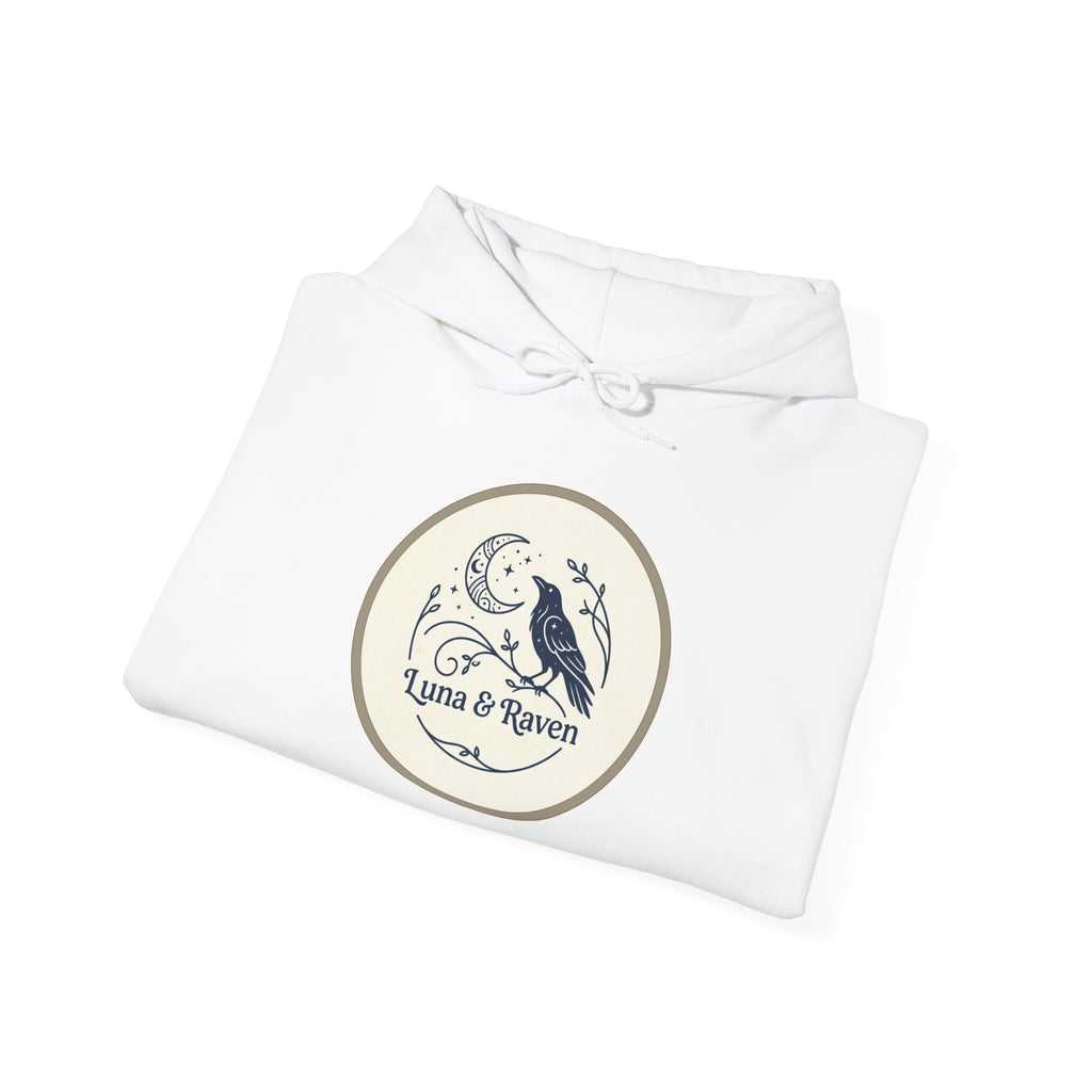 Raven & Moon Hoodie – "Luna & Raven" Celestial Pullover