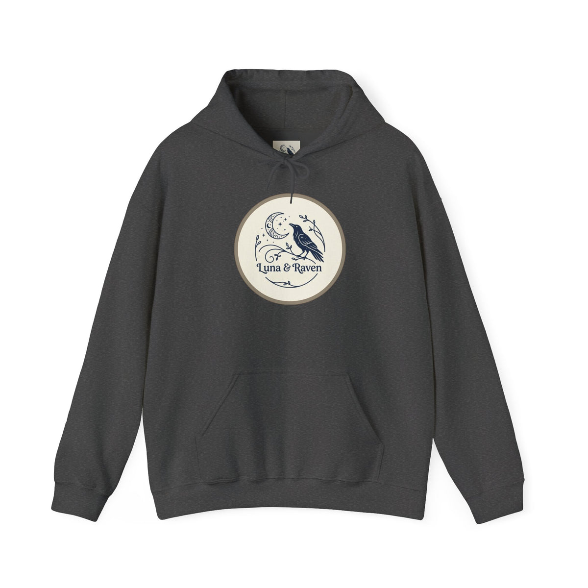 Raven & Moon Hoodie – "Luna & Raven" Celestial Pullover