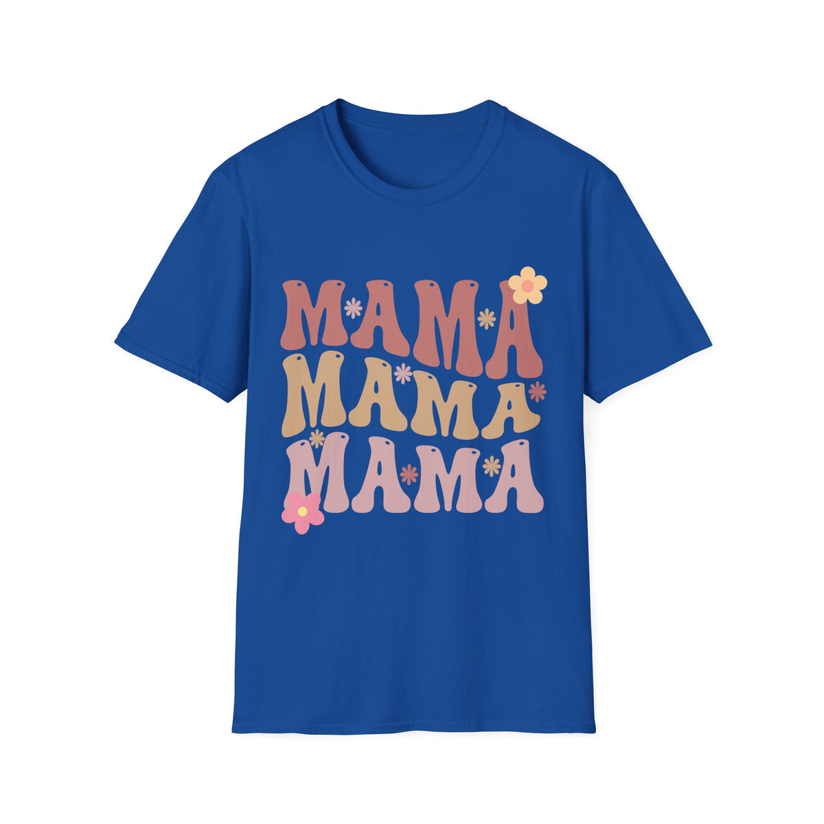 Mama Retro Floral Tee — ’MAMA’ Graphic Women’s T-Shirt