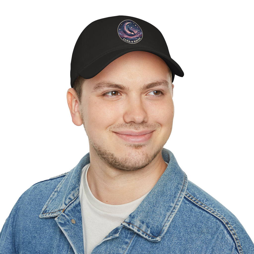 Luna & Raven Night Sky Embroidered Baseball Cap
