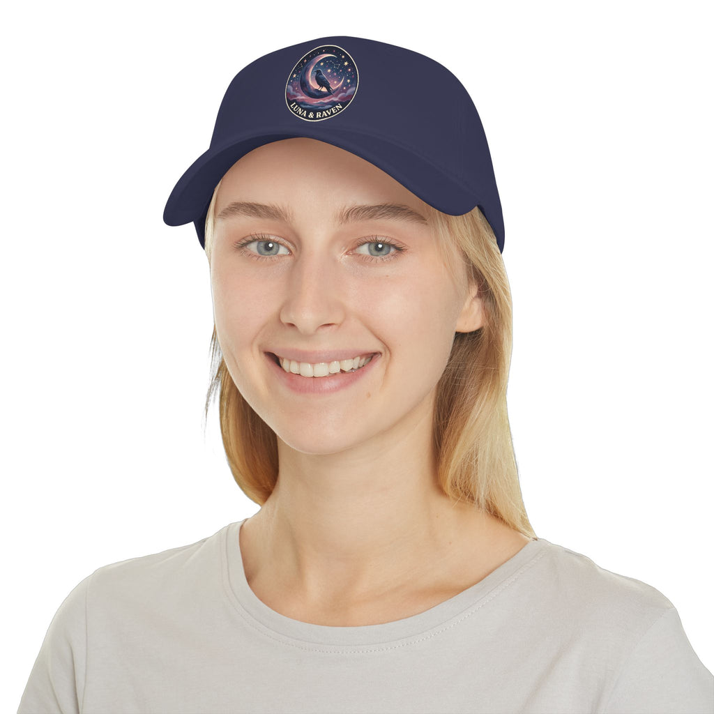 Luna & Raven Night Sky Embroidered Baseball Cap