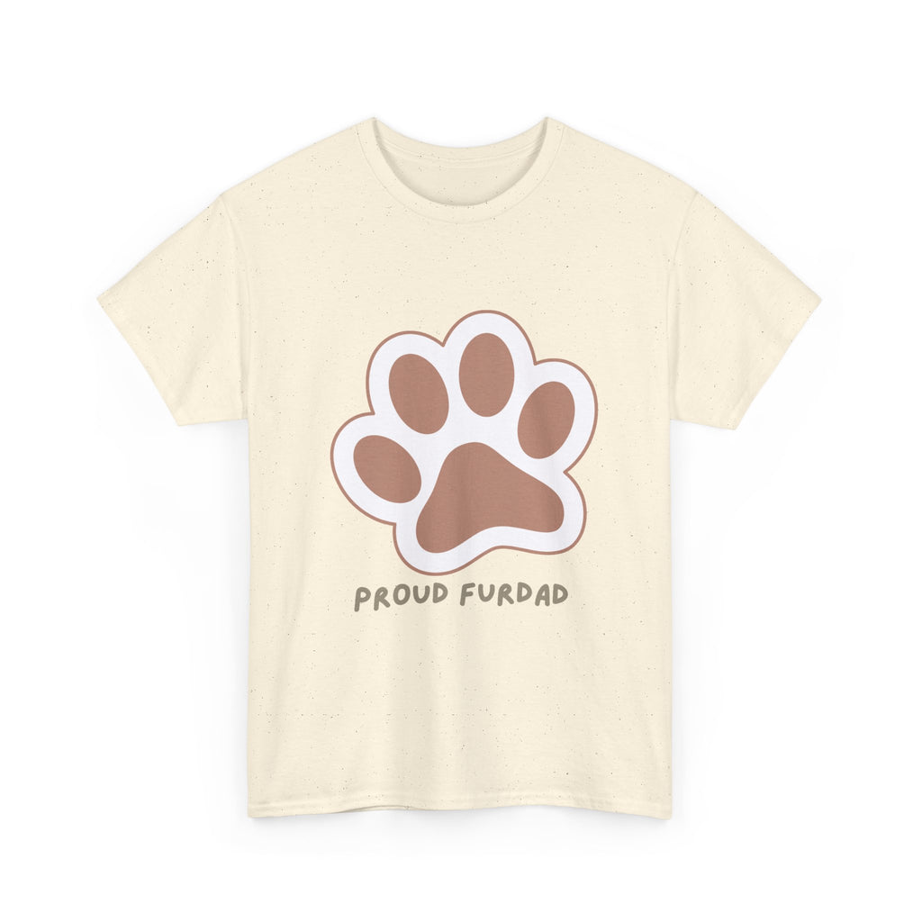 Proud FurDad T-Shirt — Cute Paw Print Dad Tee for Pet Owners