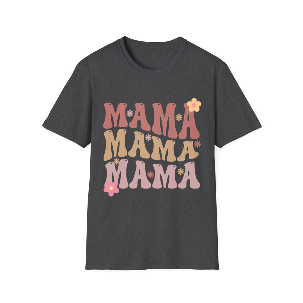 Mama Retro Floral Tee — ’MAMA’ Graphic Women’s T-Shirt