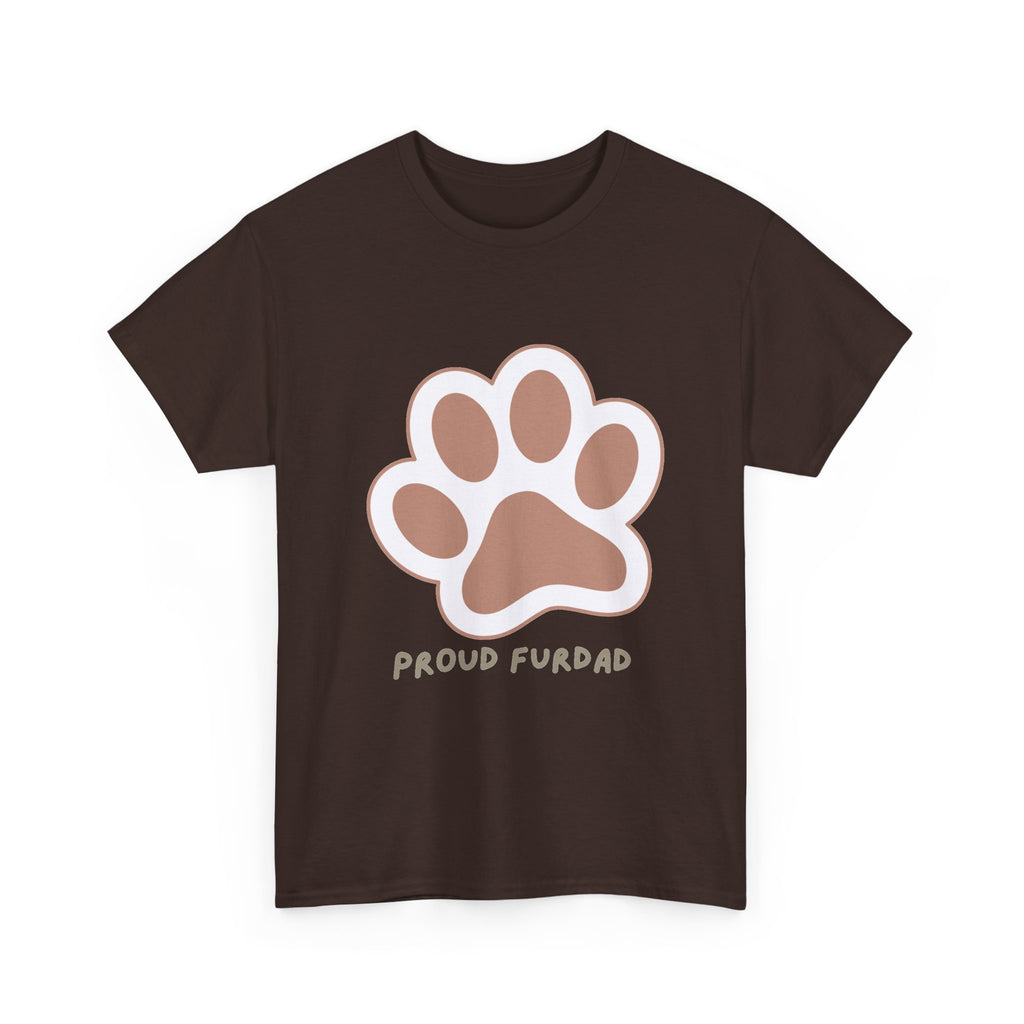 Proud FurDad T-Shirt — Cute Paw Print Dad Tee for Pet Owners