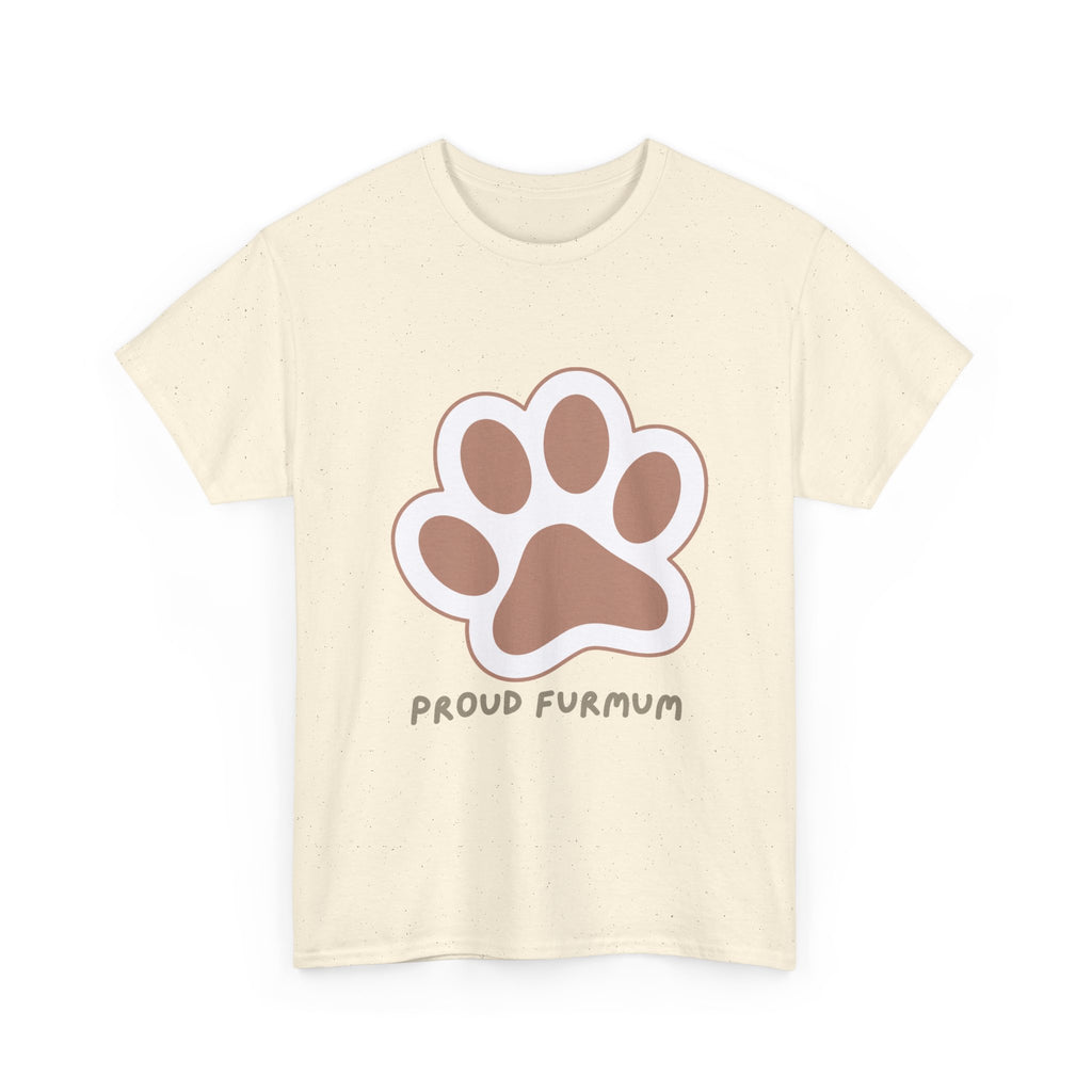 Proud Furmum T-Shirt — Cute Paw Print Tee for Dog Moms