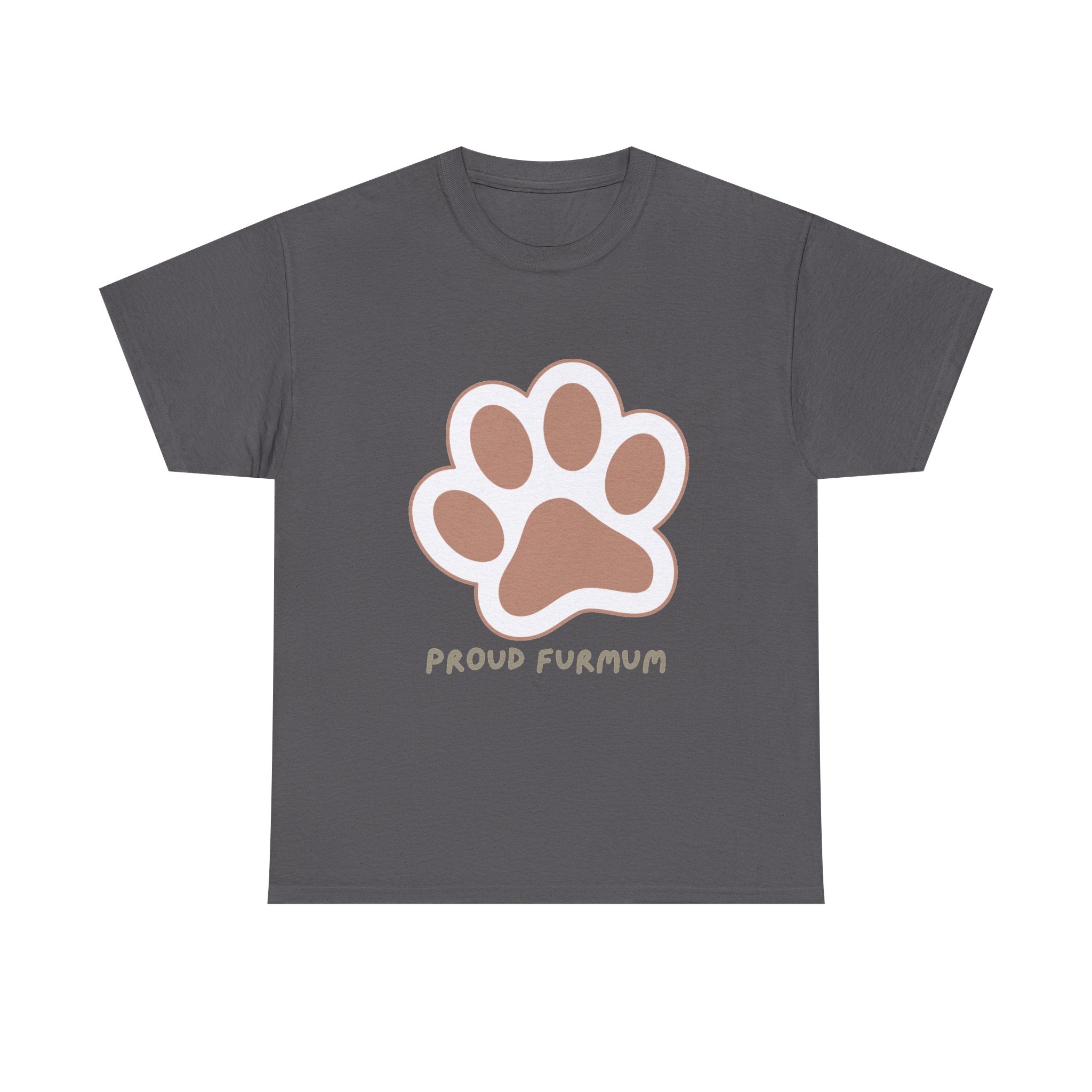 Proud Furmum T-Shirt — Cute Paw Print Tee for Dog Moms