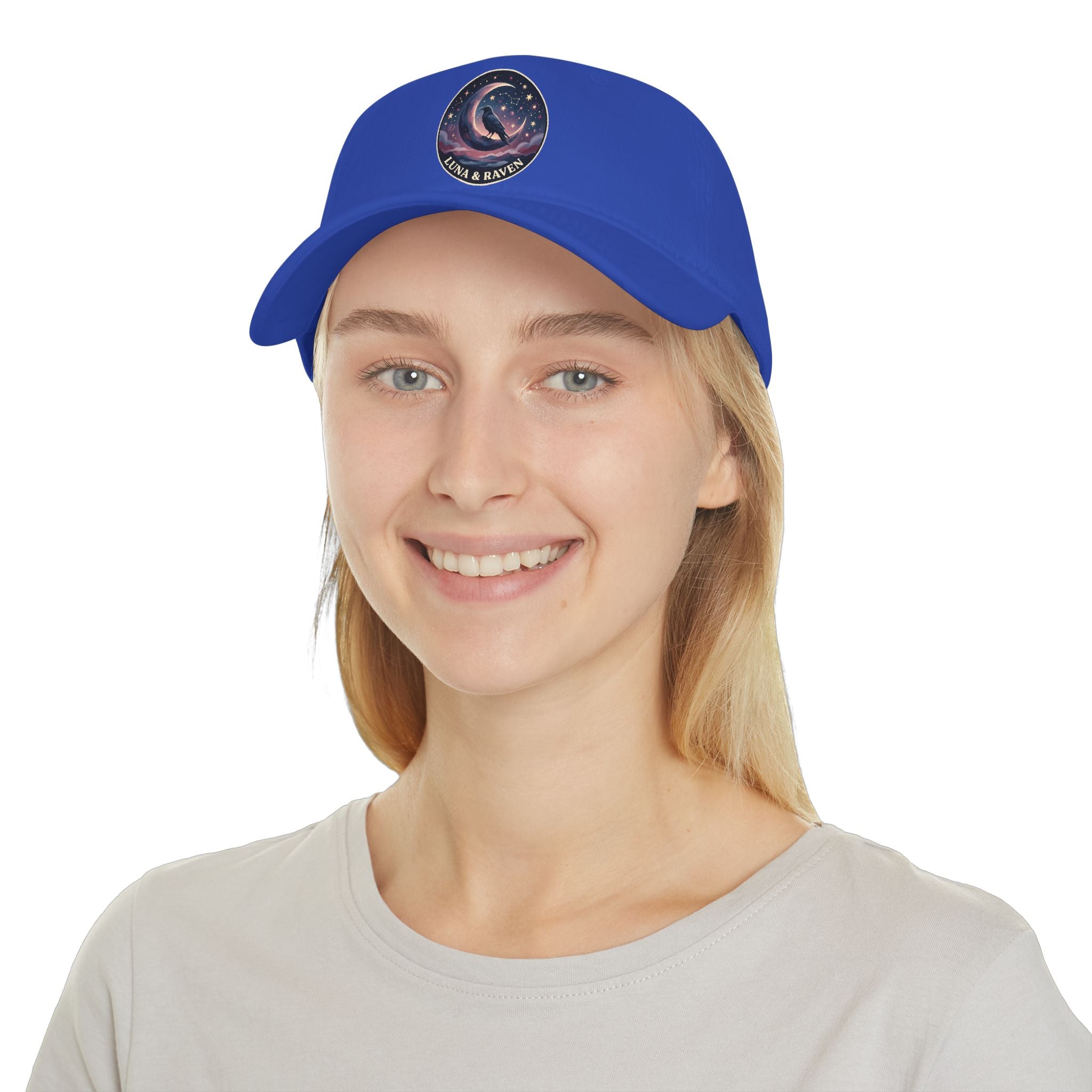 Luna & Raven Night Sky Embroidered Baseball Cap