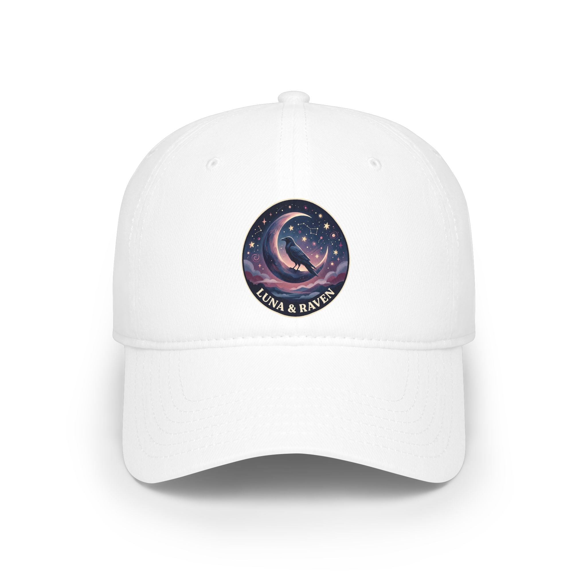 Luna & Raven Night Sky Embroidered Baseball Cap