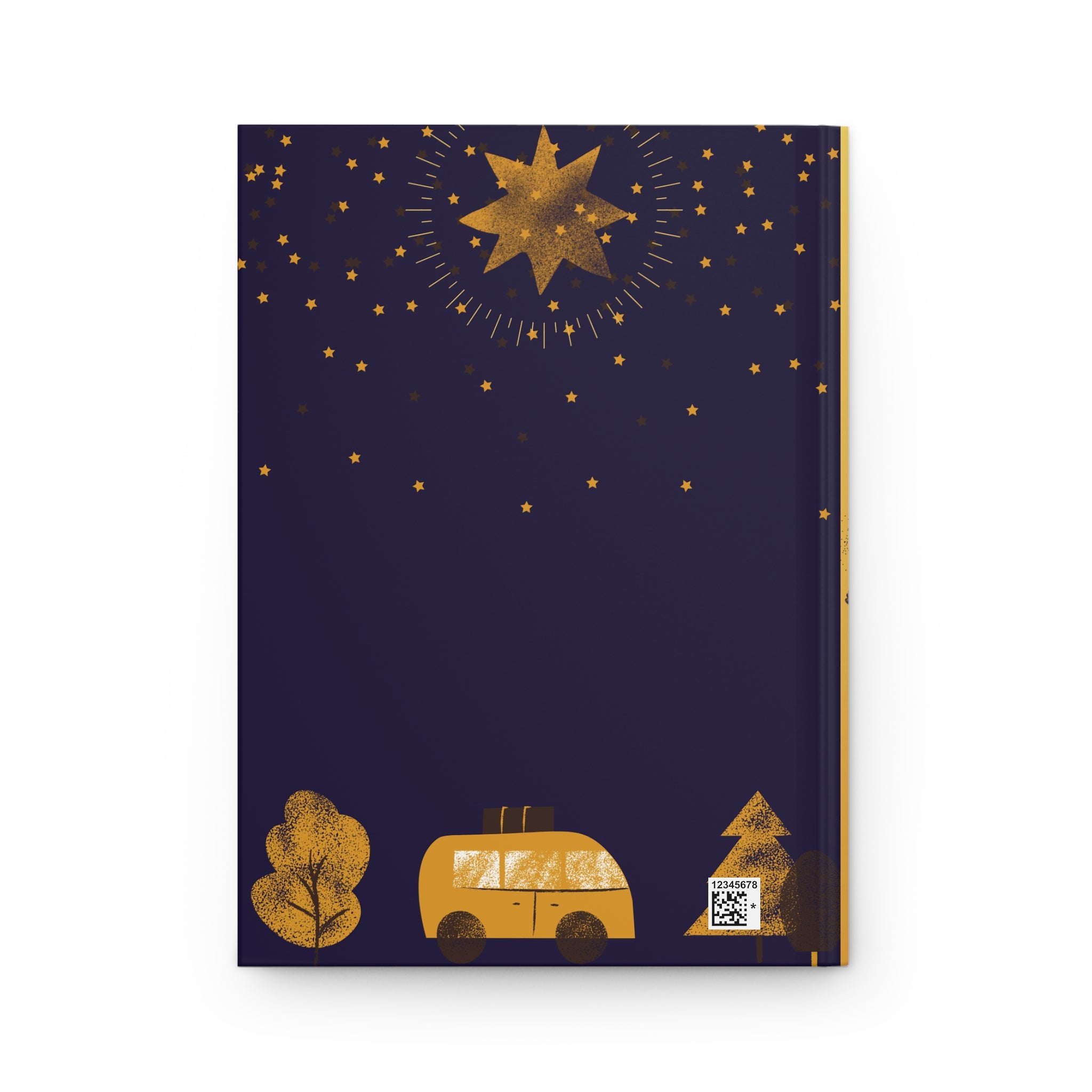 Hardcover Journal — 'Conversations I Never Had With Luna' Midnight Gold Notebook