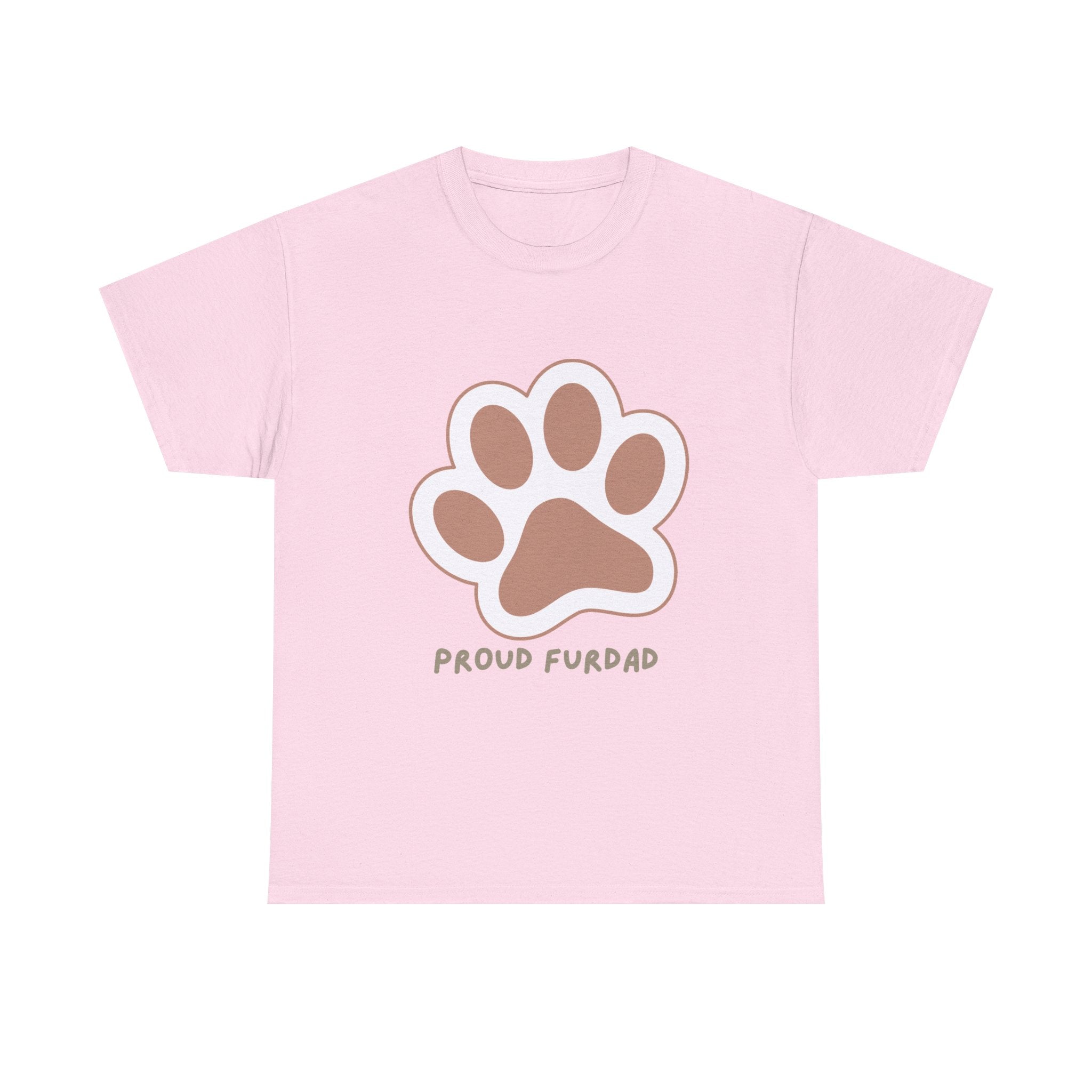 Proud FurDad T-Shirt — Cute Paw Print Dad Tee for Pet Owners
