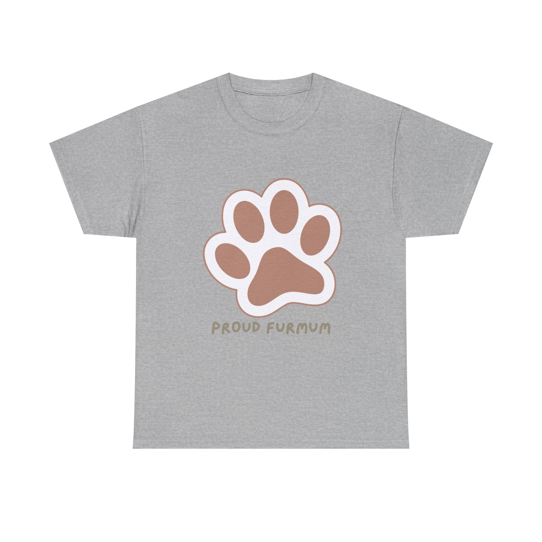 Proud Furmum T-Shirt — Cute Paw Print Tee for Dog Moms
