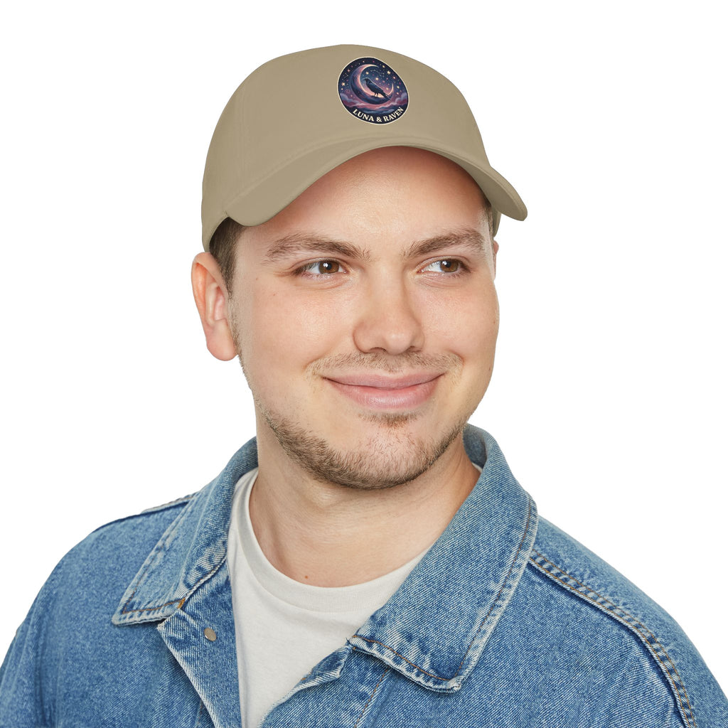 Luna & Raven Night Sky Embroidered Baseball Cap