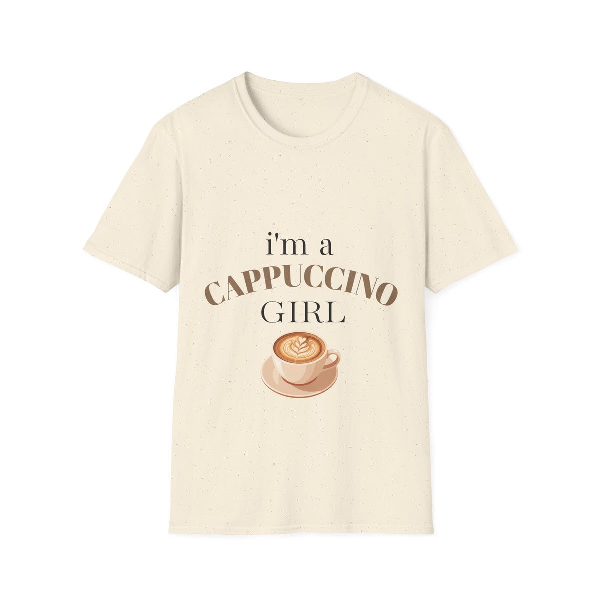 Cappuccino Girl T-Shirt – “I’m a Cappuccino Girl” Coffee Lover Tee