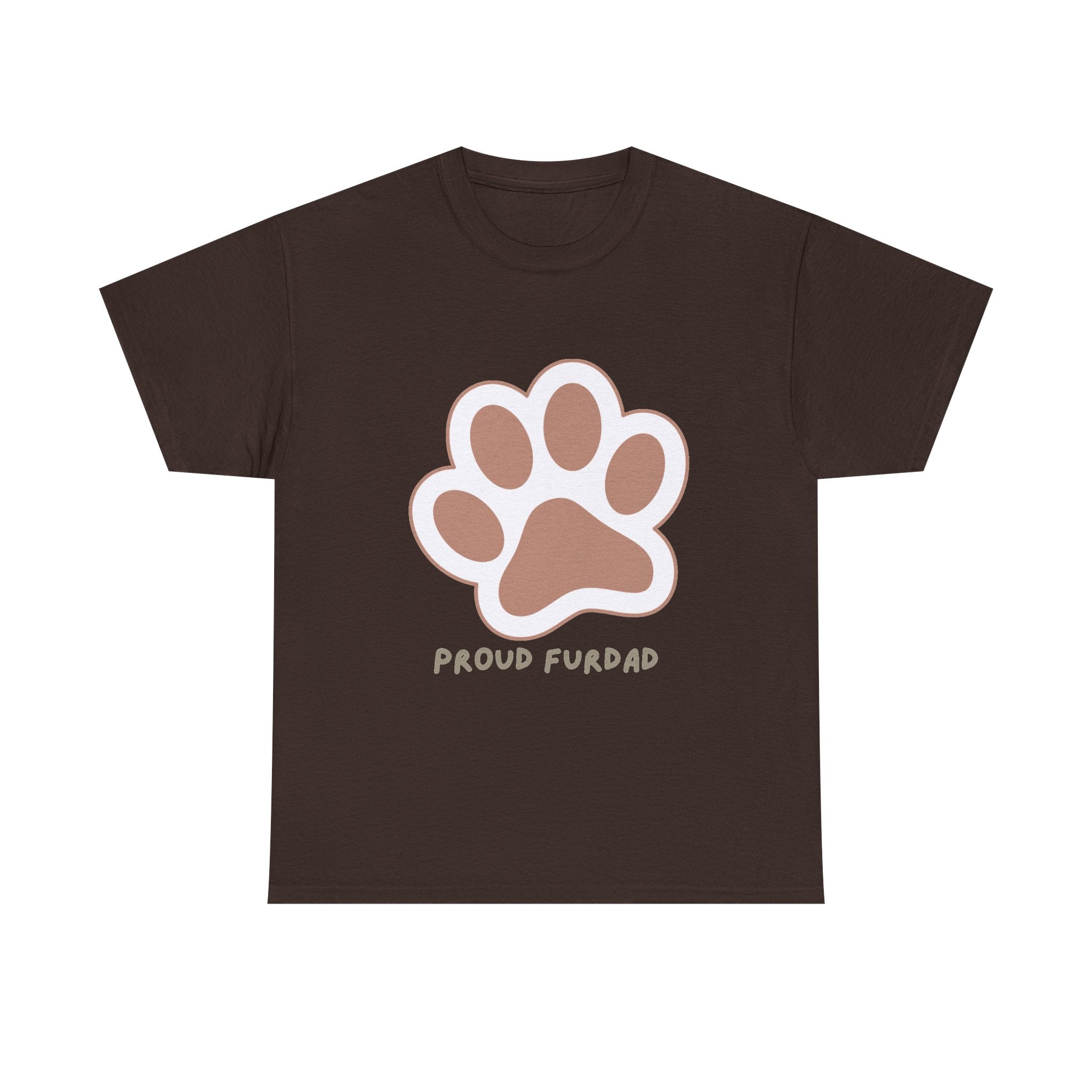 Proud FurDad T-Shirt — Cute Paw Print Dad Tee for Pet Owners