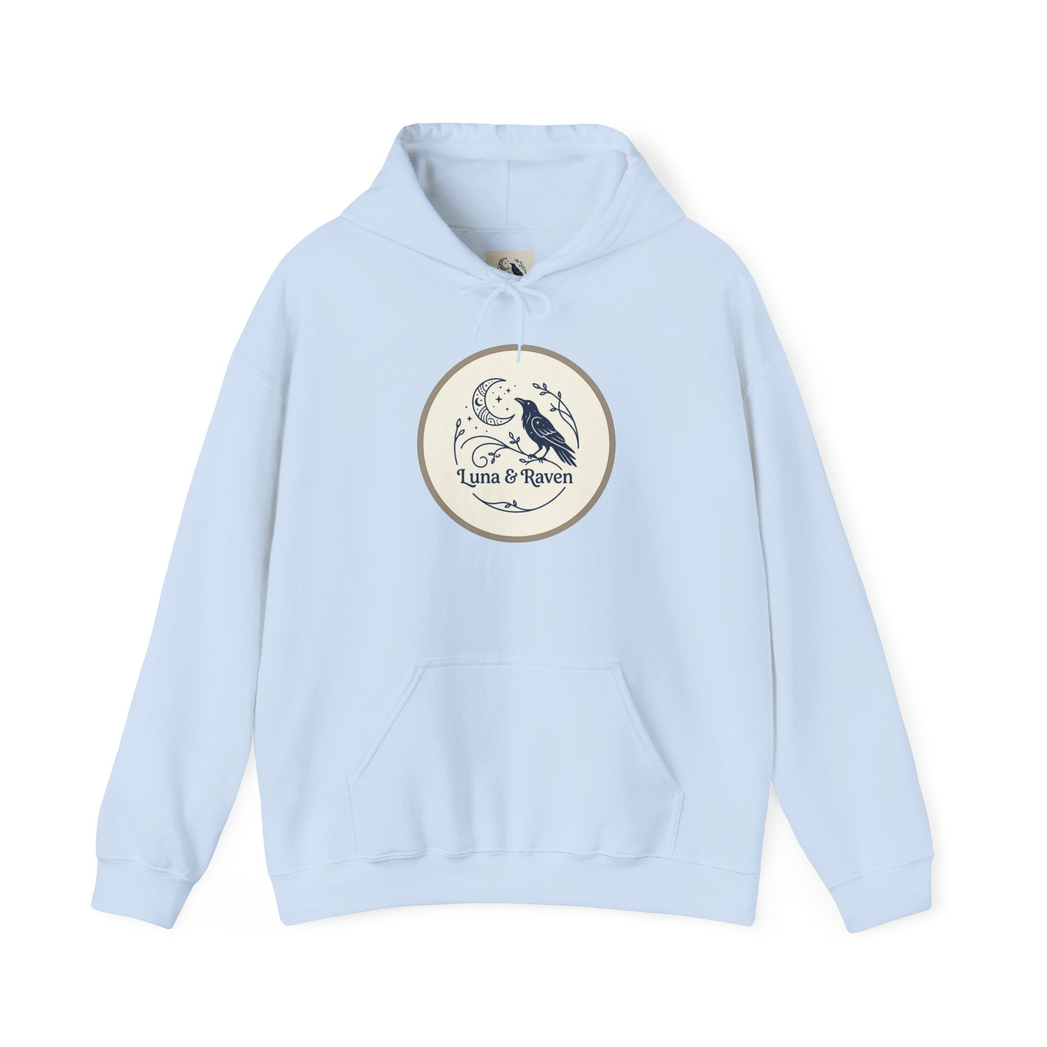 Raven & Moon Hoodie – "Luna & Raven" Celestial Pullover