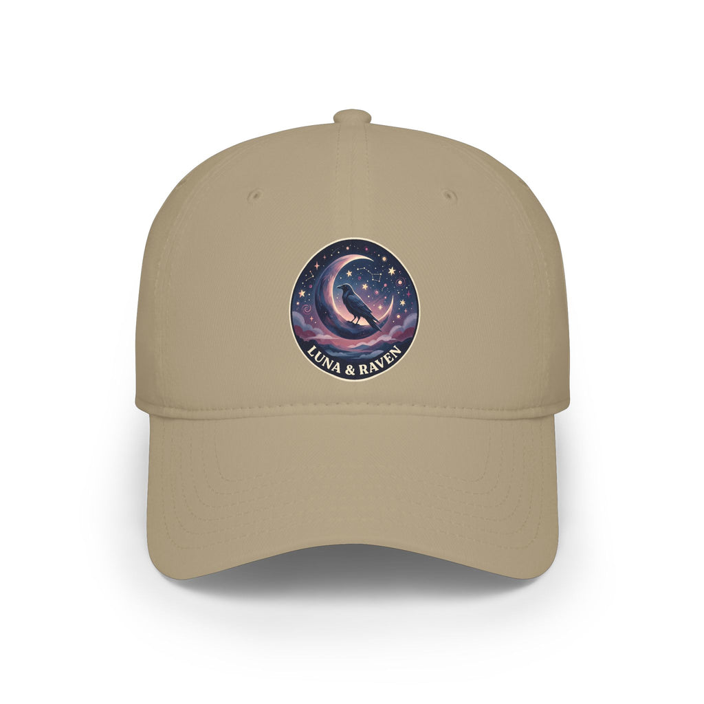 Luna & Raven Night Sky Embroidered Baseball Cap