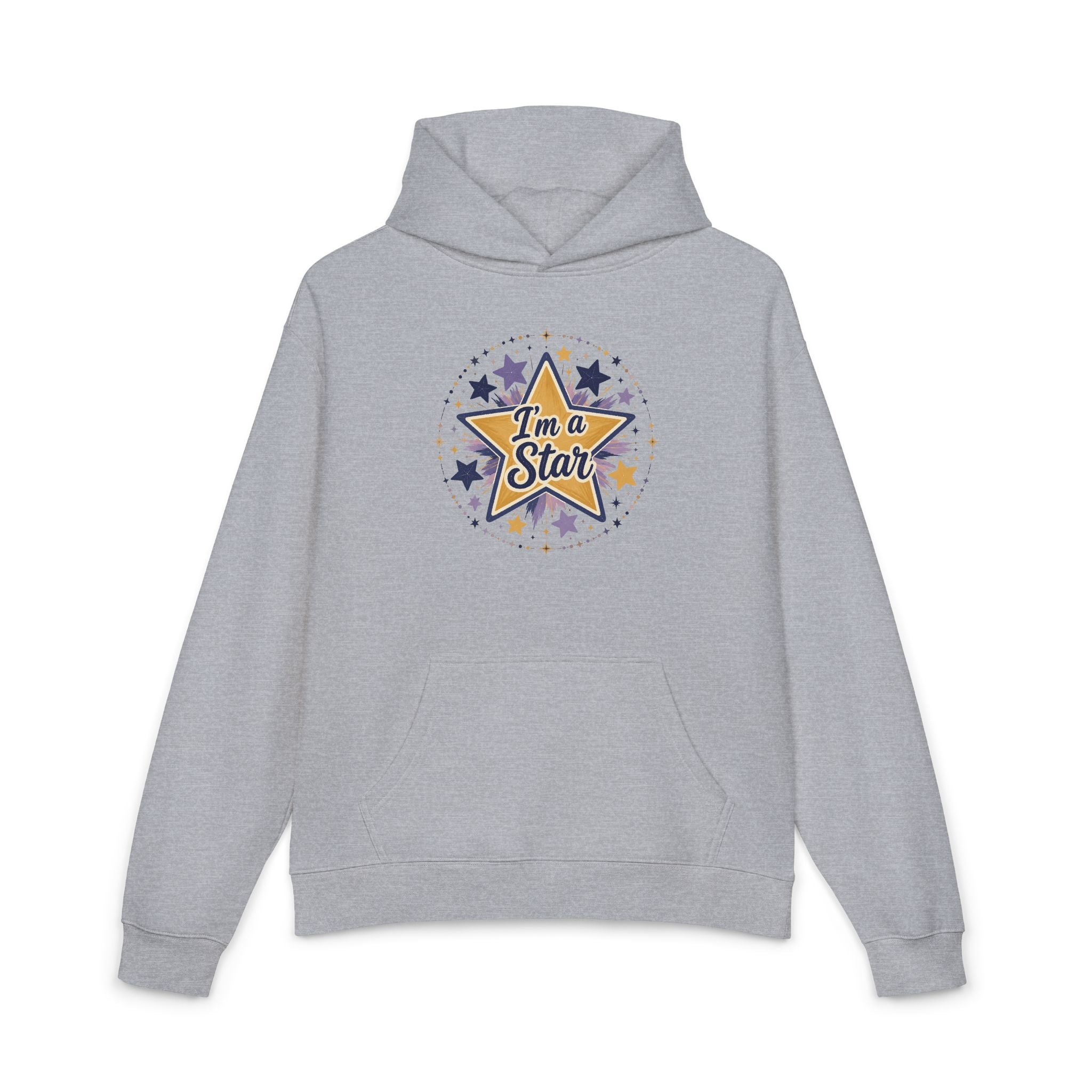 Star Graphic Hoodie — “I’m a Star” Retro Sparkle Design