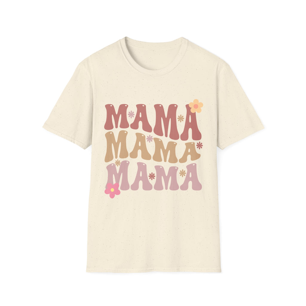 Mama Retro Floral Tee — ’MAMA’ Graphic Women’s T-Shirt