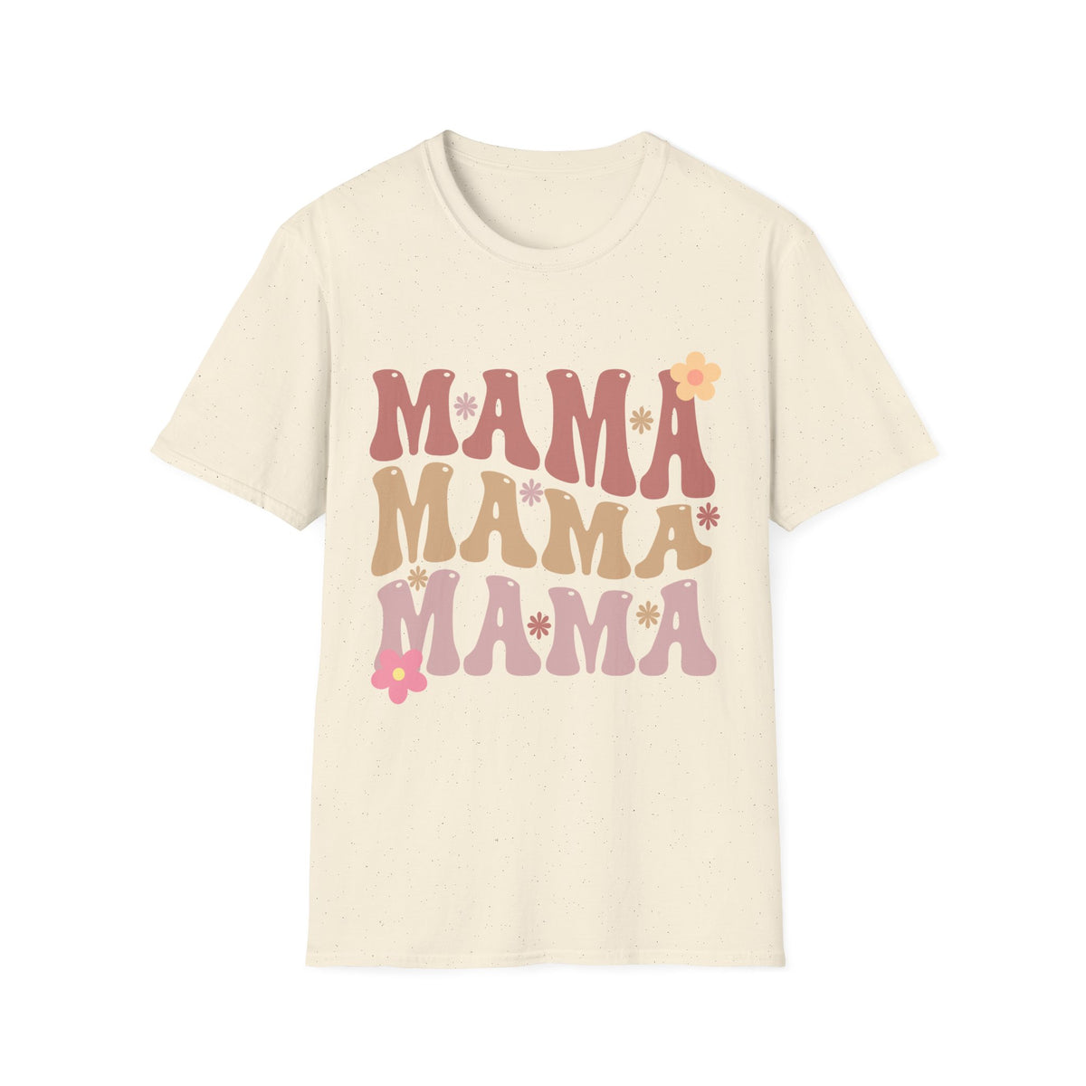 Mama Retro Floral Tee — ’MAMA’ Graphic Women’s T-Shirt