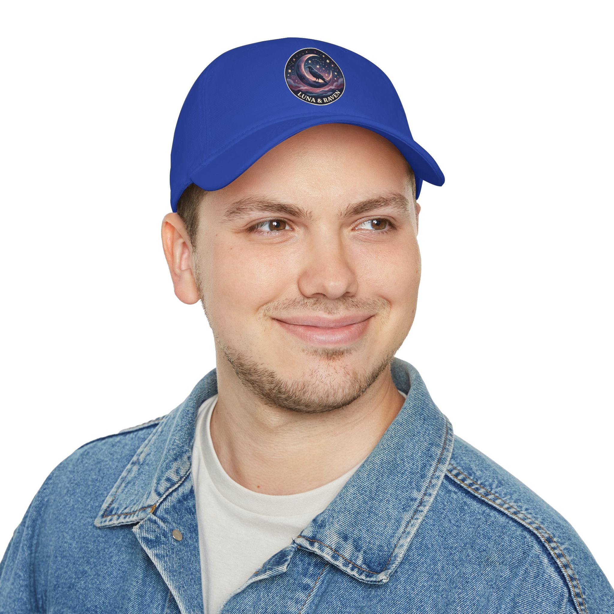 Luna & Raven Night Sky Embroidered Baseball Cap