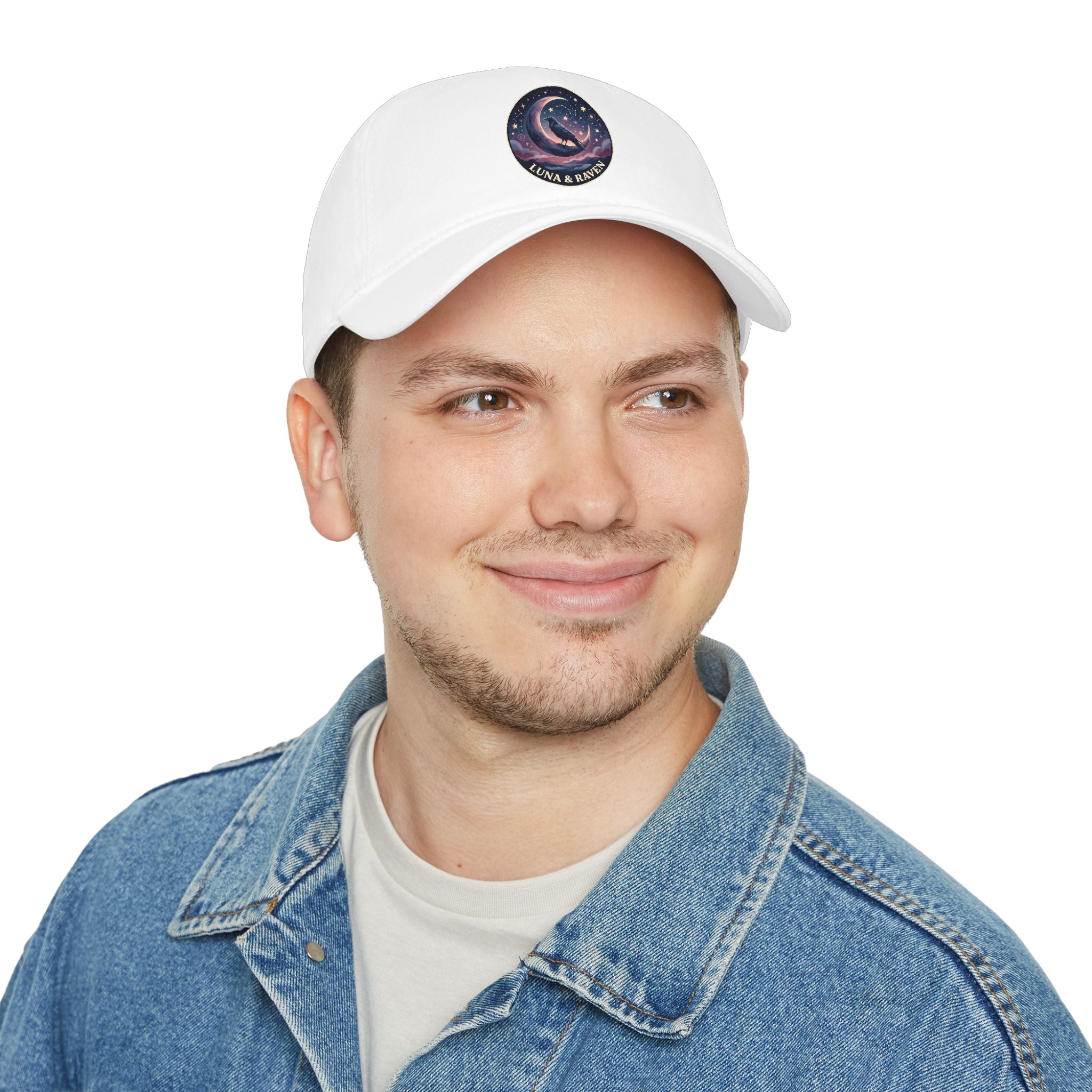 Luna & Raven Night Sky Embroidered Baseball Cap
