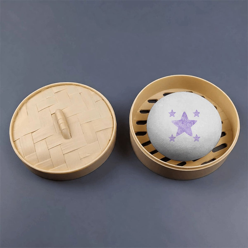 Bao Bun Squishy - purple stars