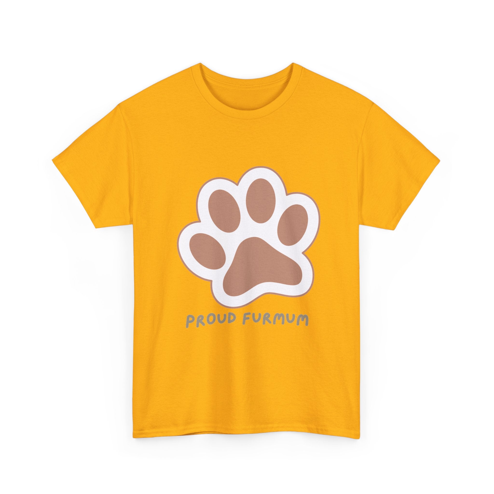 Proud Furmum T-Shirt — Cute Paw Print Tee for Dog Moms