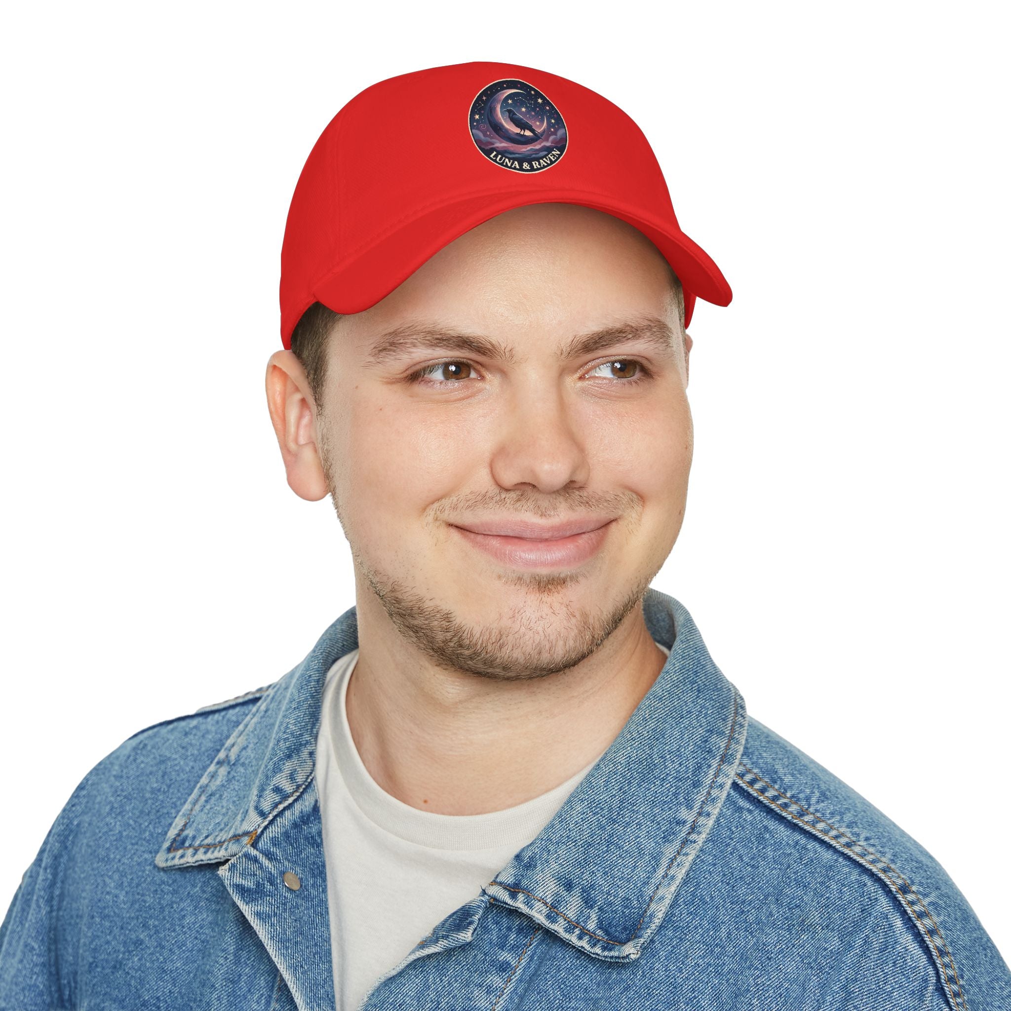 Luna & Raven Night Sky Embroidered Baseball Cap