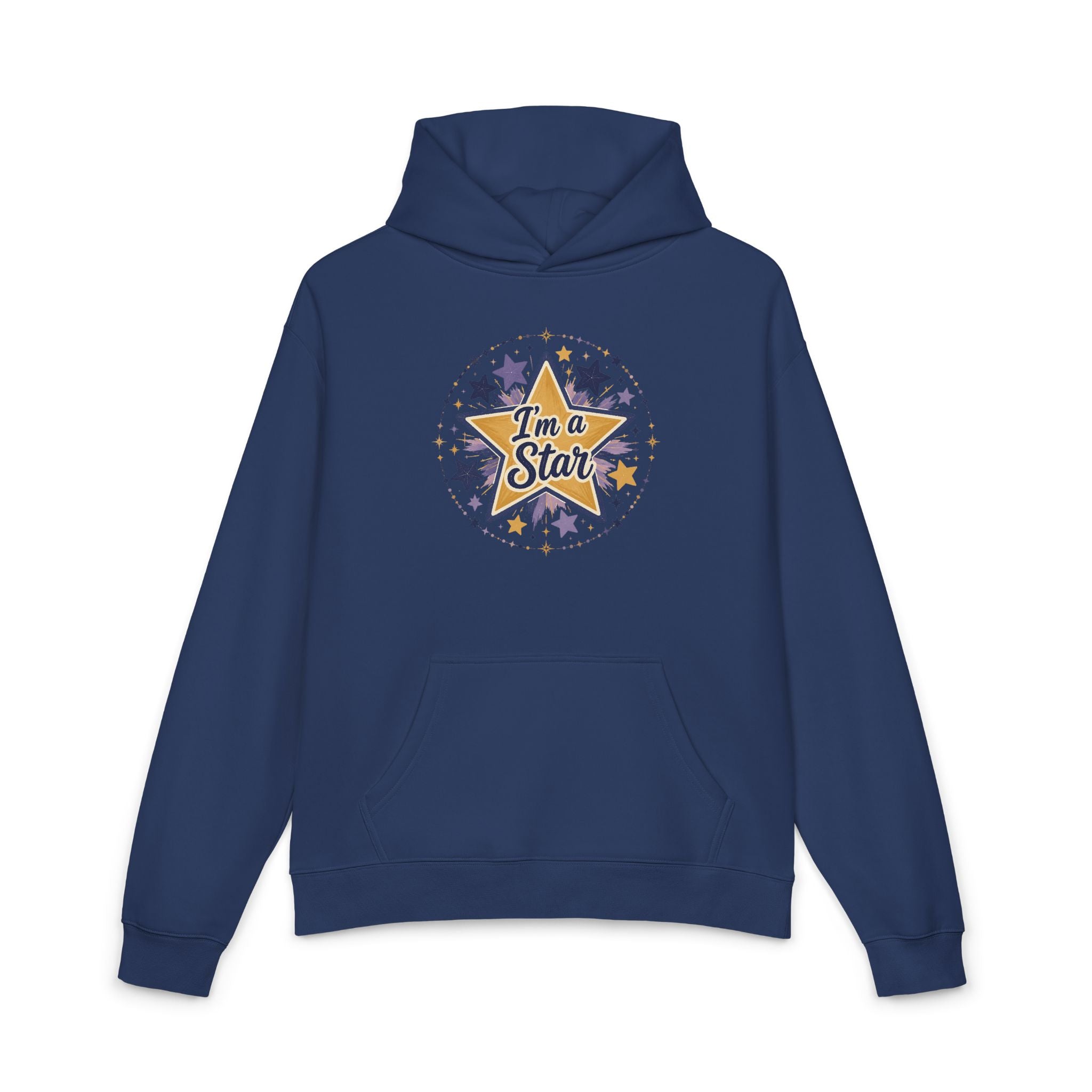 Star Graphic Hoodie — “I’m a Star” Retro Sparkle Design