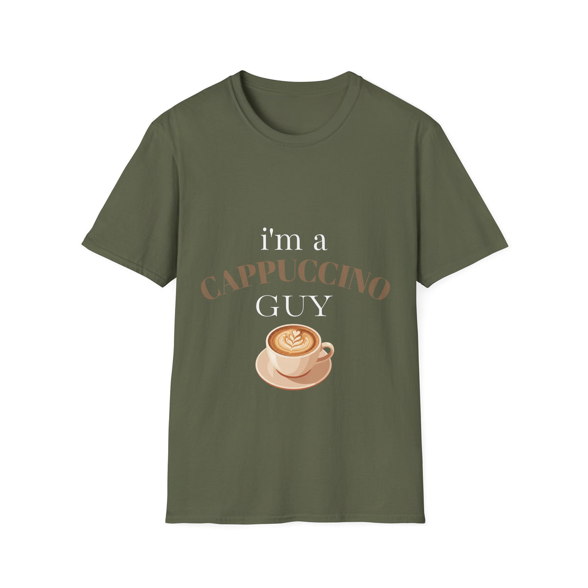 Cappuccino Guy T-Shirt – “I’m a Cappuccino Guy” Coffee Lover Tee
