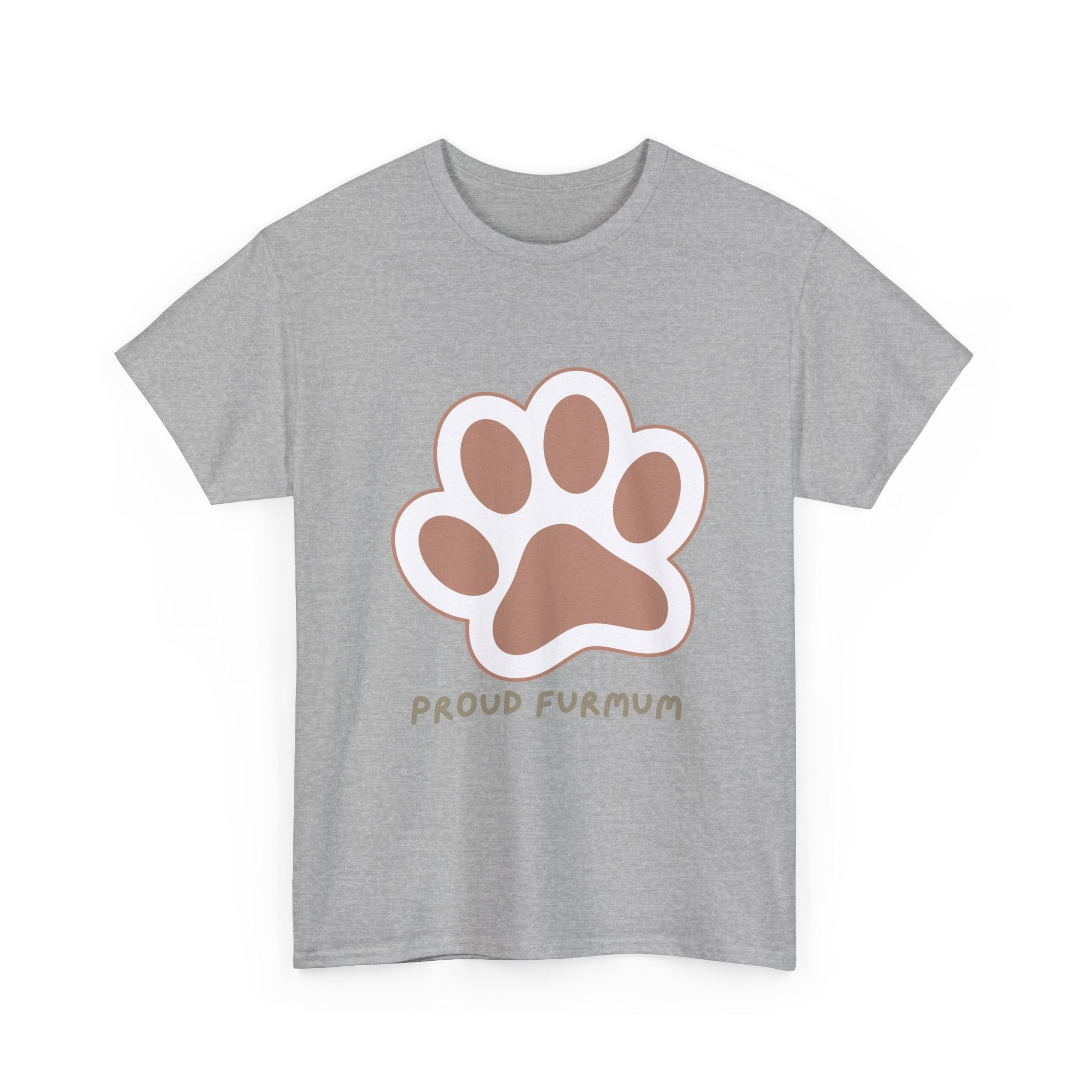 Proud Furmum T-Shirt — Cute Paw Print Tee for Dog Moms