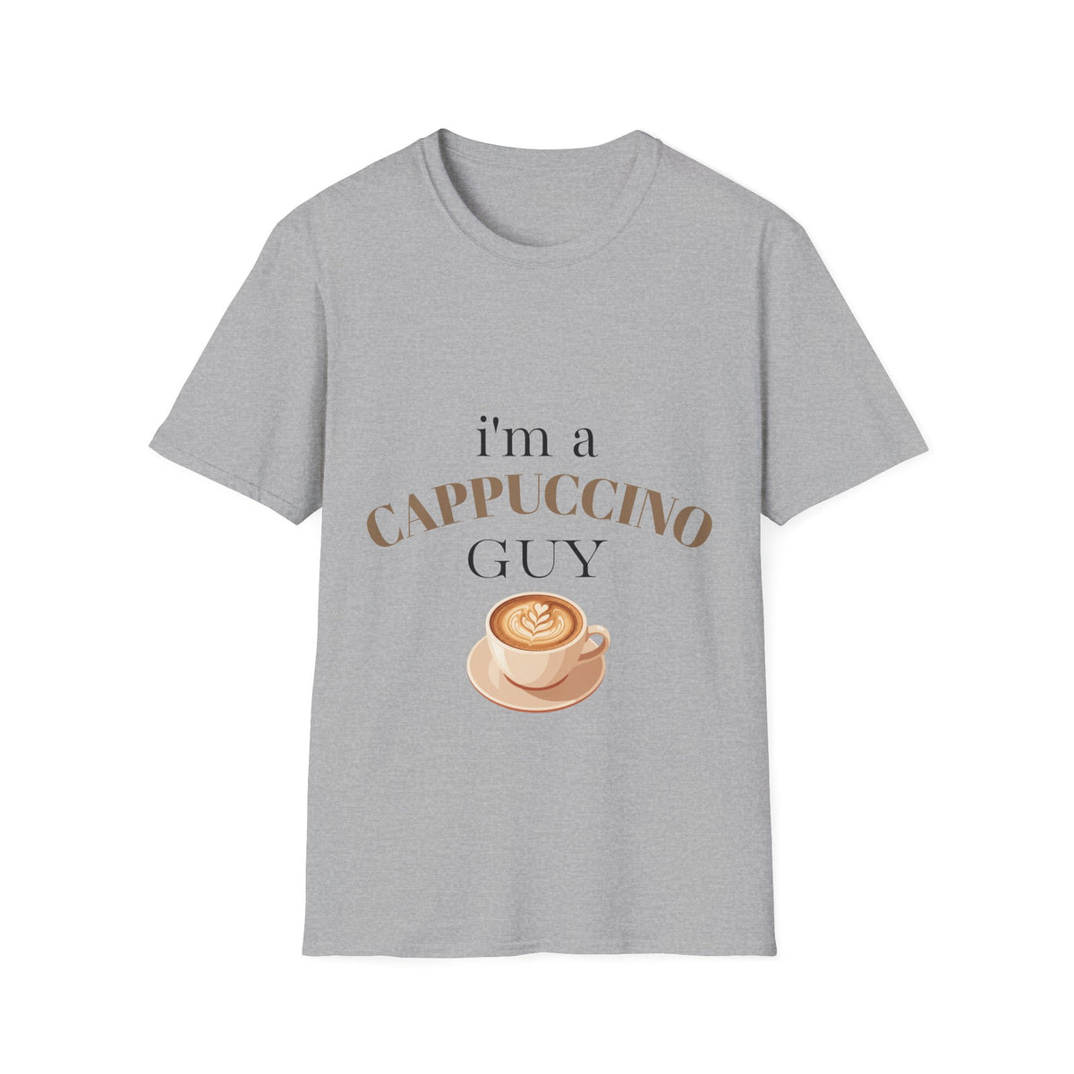 Cappuccino Guy T-Shirt – “I’m a Cappuccino Guy” Coffee Lover Tee
