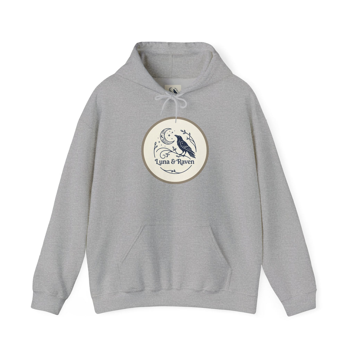 Raven & Moon Hoodie – "Luna & Raven" Celestial Pullover