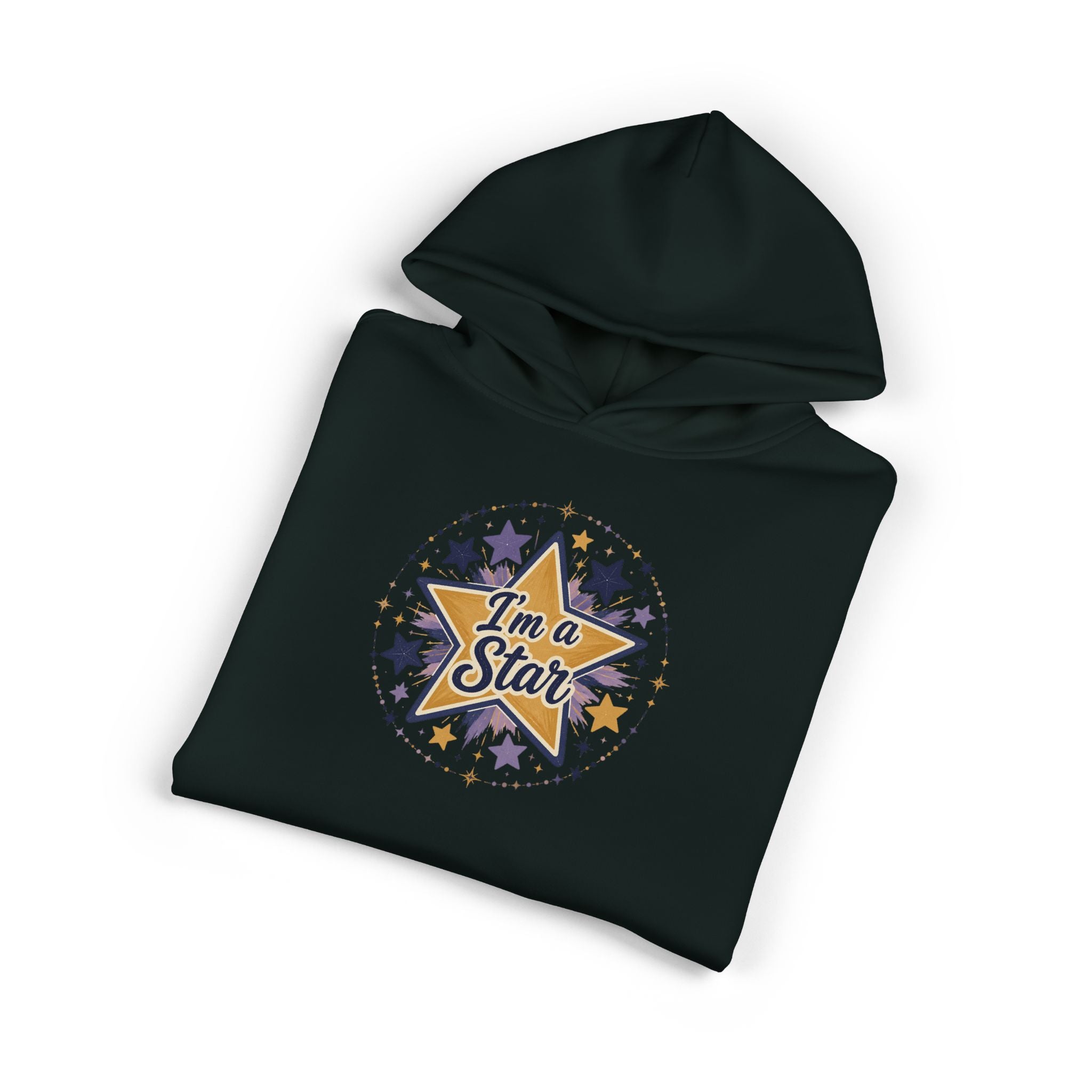 Star Graphic Hoodie — “I’m a Star” Retro Sparkle Design