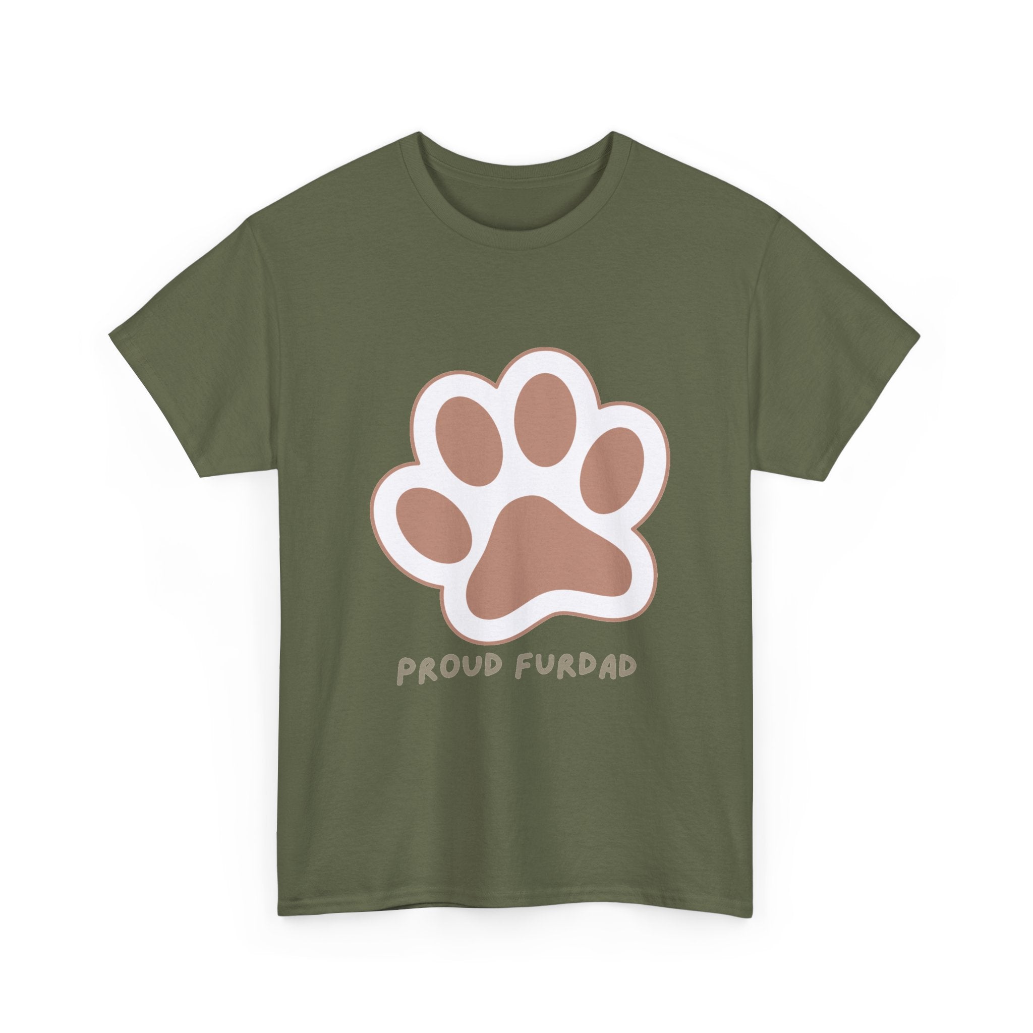 Proud FurDad T-Shirt — Cute Paw Print Dad Tee for Pet Owners