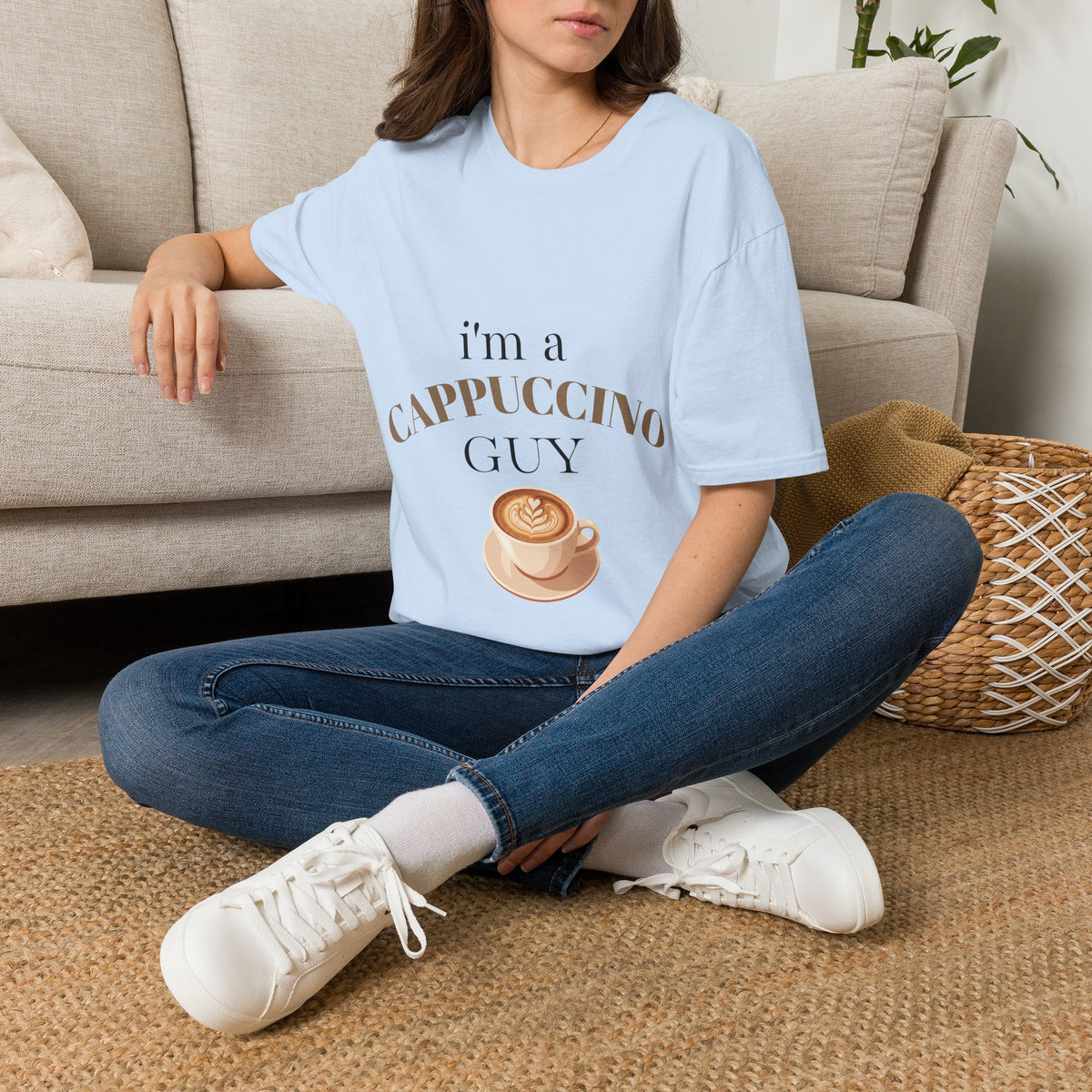 Cappuccino Guy T-Shirt – “I’m a Cappuccino Guy” Coffee Lover Tee