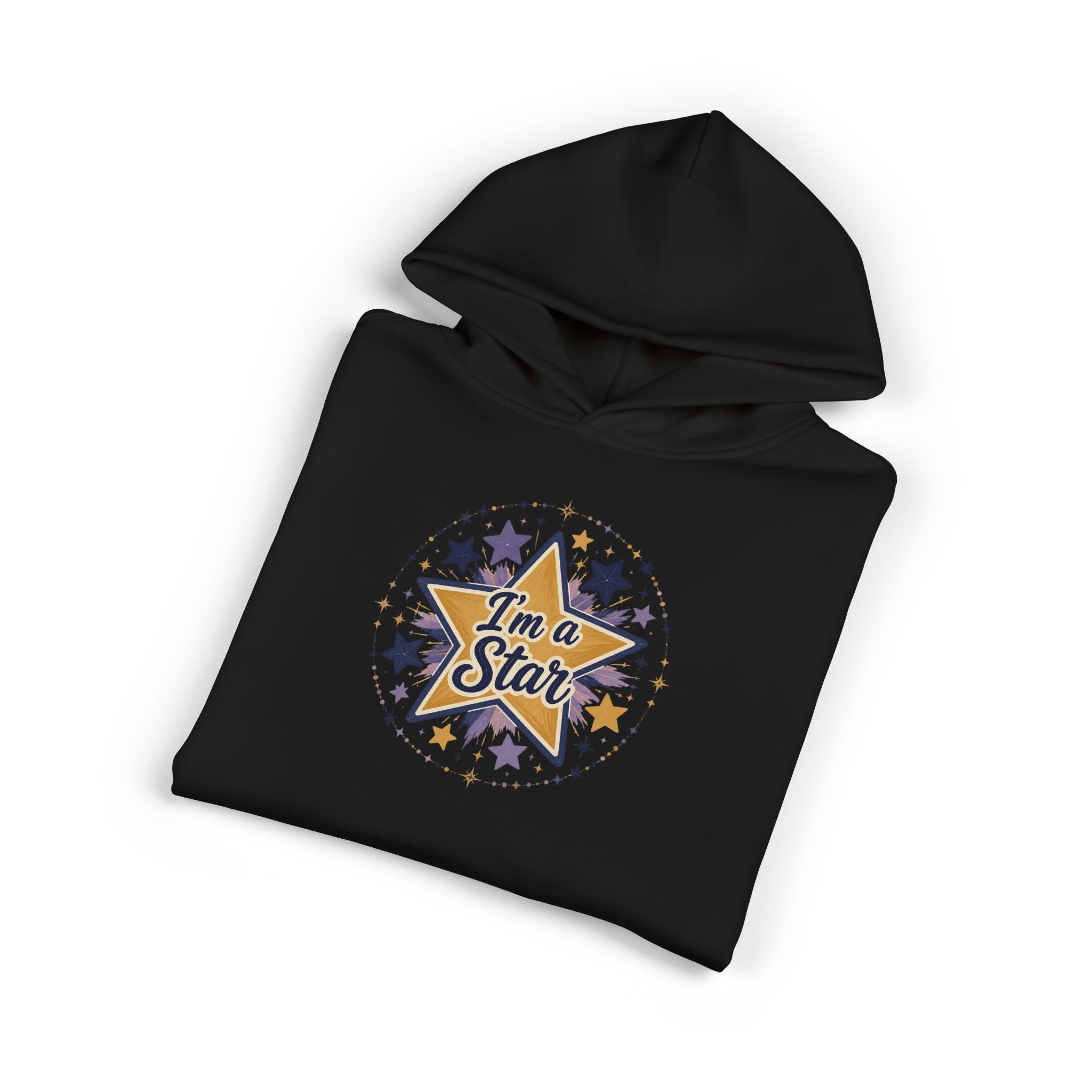 Star Graphic Hoodie — “I’m a Star” Retro Sparkle Design
